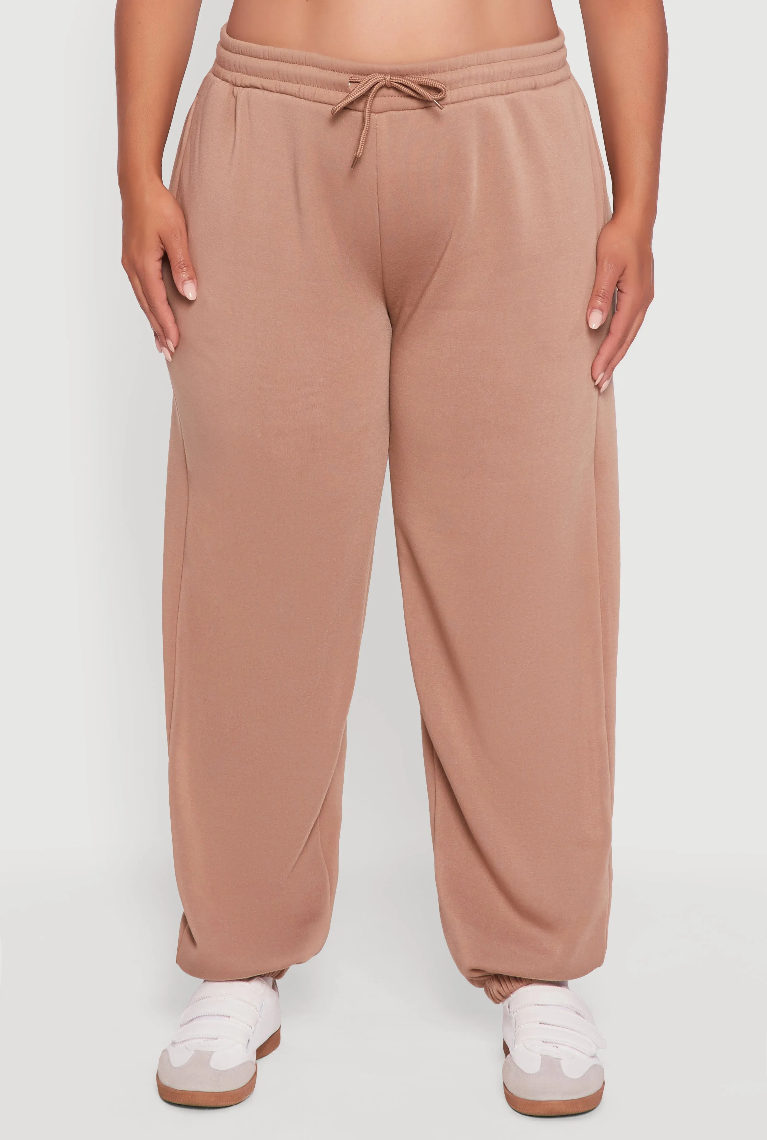 Plus Size Fleece Lined High Waist Sweatpants sold by Rainbow product image thumbnail 3