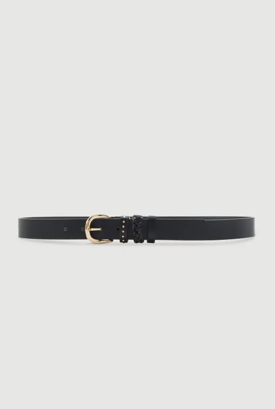 Faux Leather Triple Loop Belt sold by Rainbow