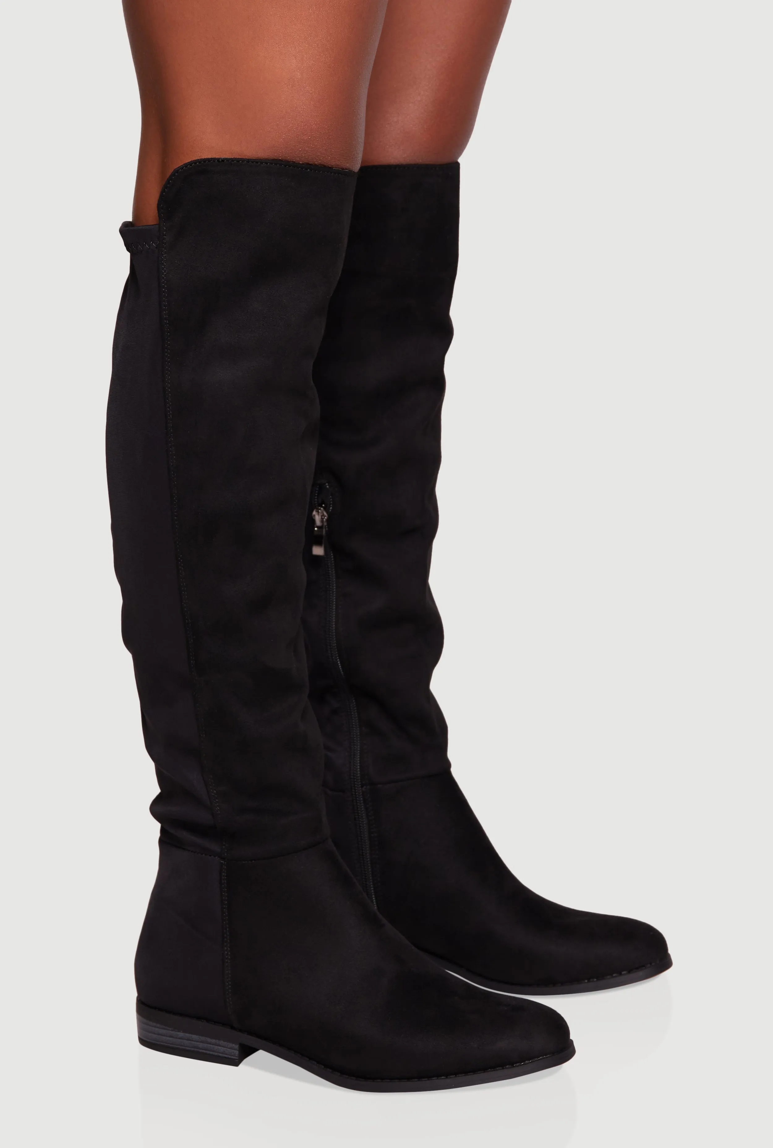 Elastic Back Almond Toe Knee High Boots sold by Rainbow product image thumbnail 2