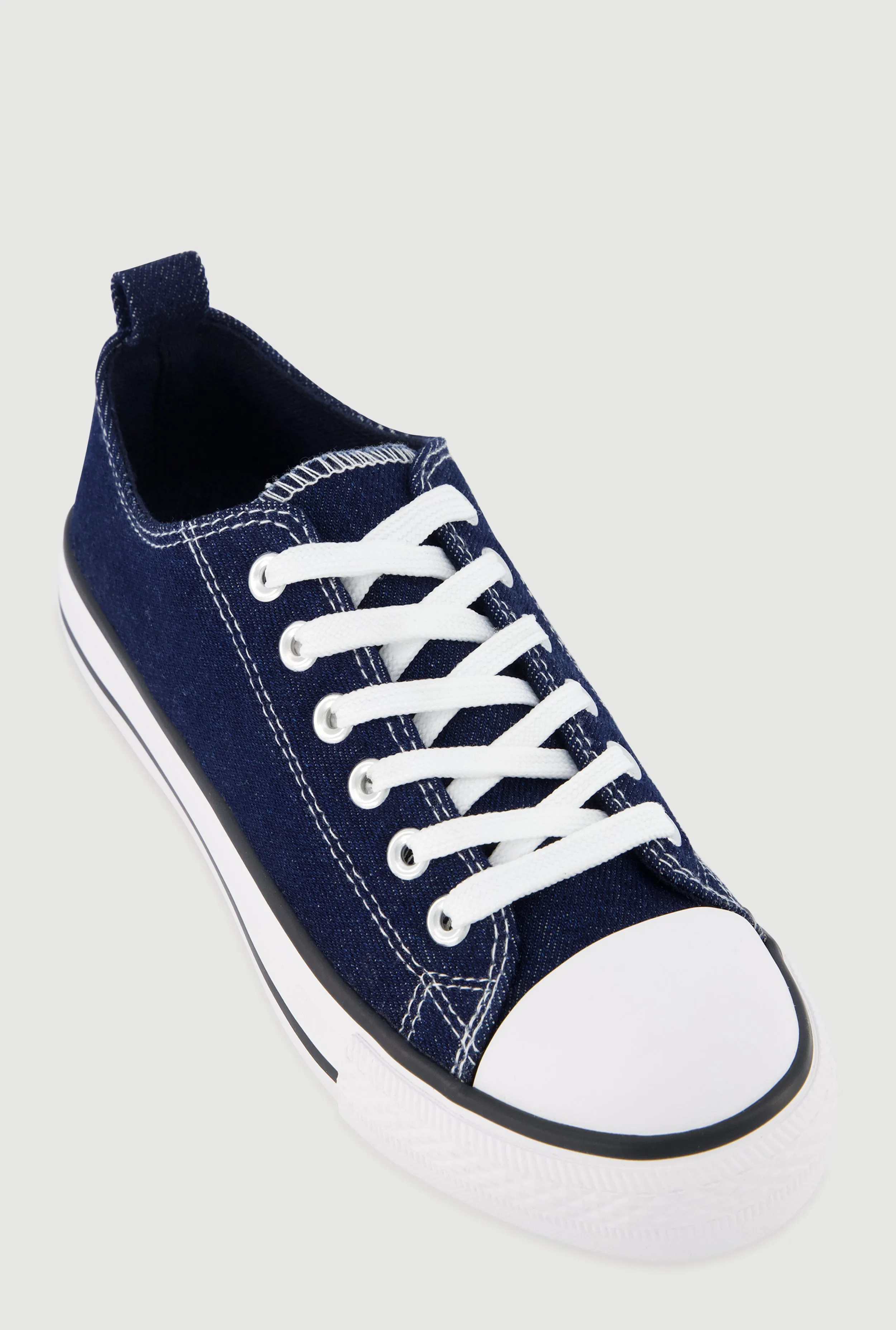 Lace Up Low Top Canvas Sneakers sold by Rainbow
