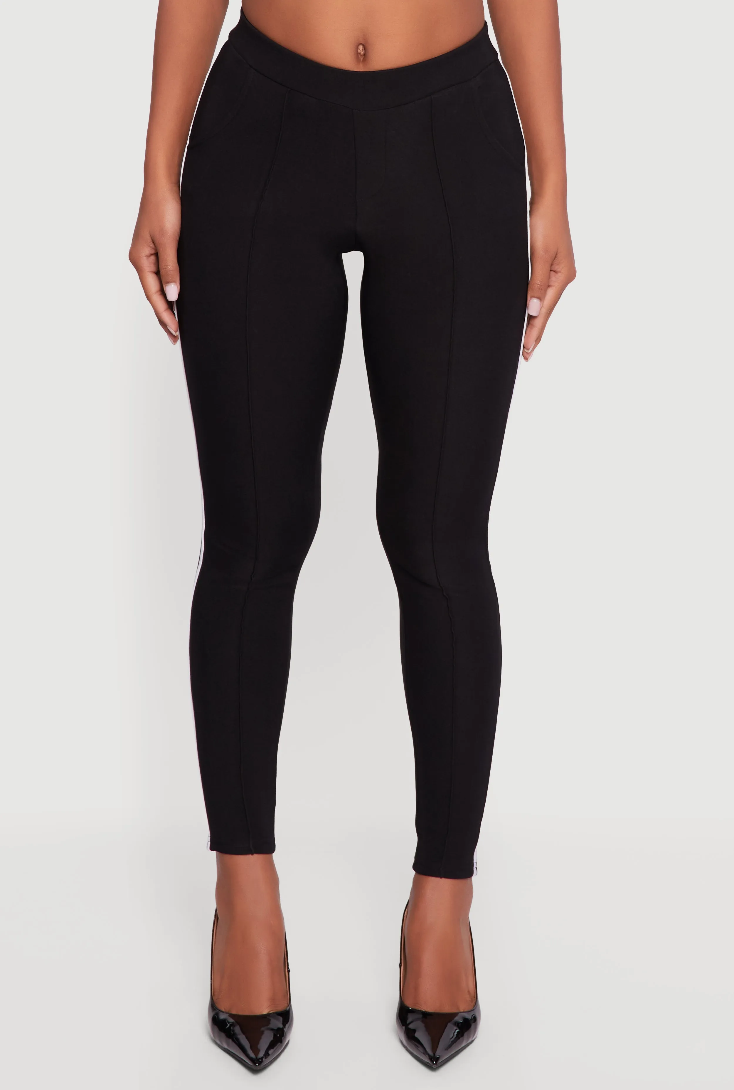 Mid Rise Skinny Leg Pants with Side Stripe sold by Rainbow product image thumbnail 5