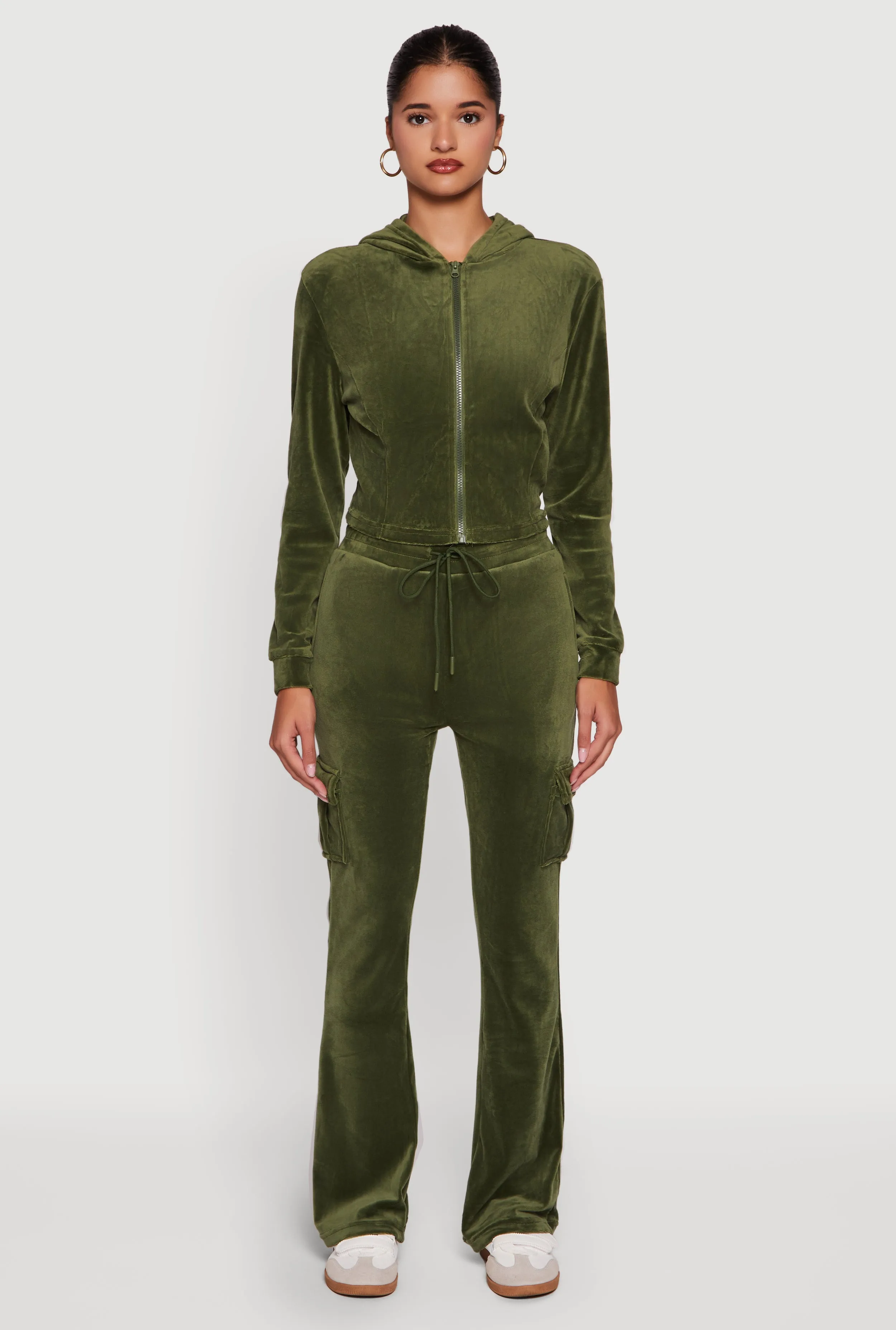 Velour Bootcut Pants with Cargo Pockets sold by Rainbow product image thumbnail 2