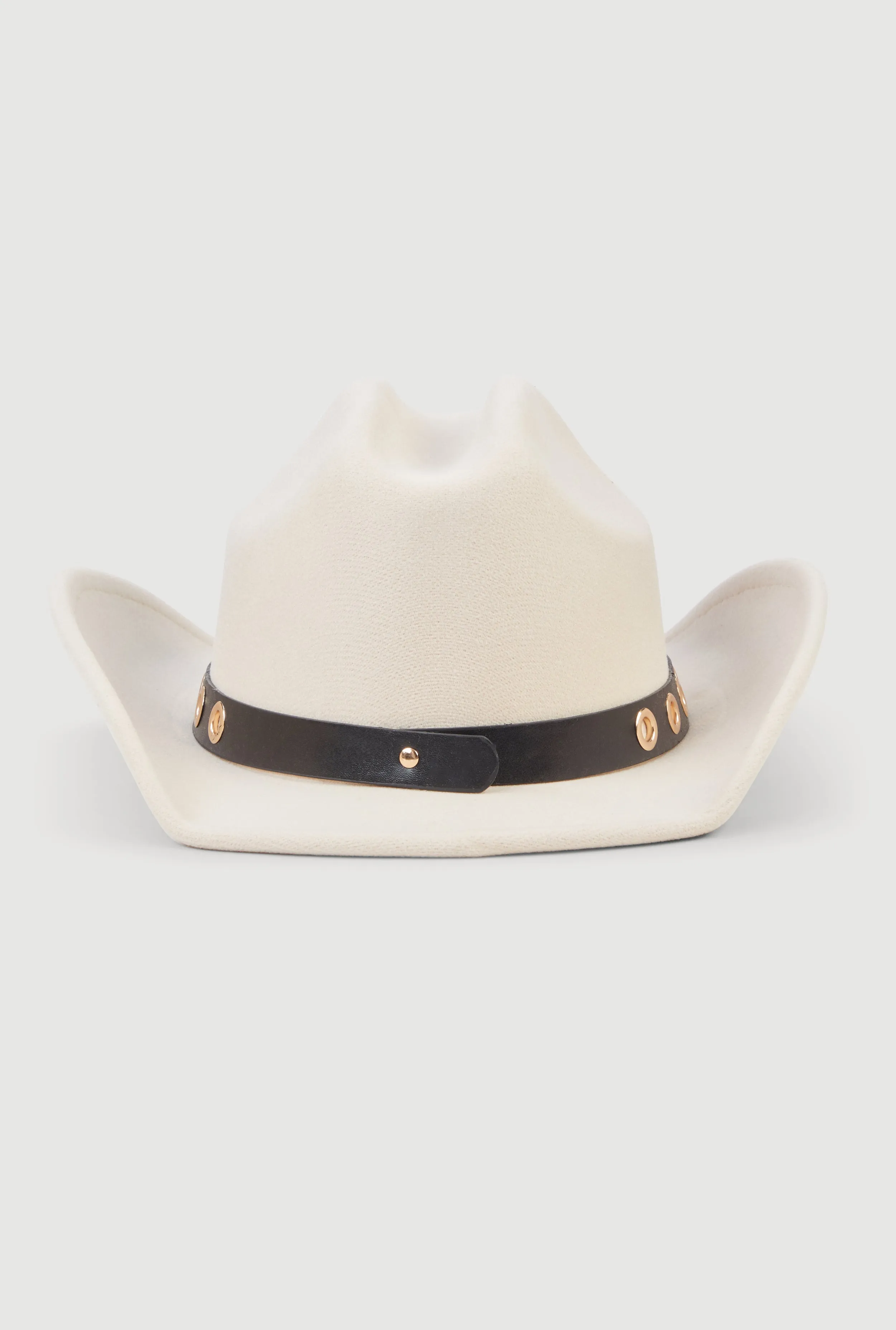 Grommet Belt Detail Brushed Felt Cowboy Hat sold by Rainbow product image thumbnail 5