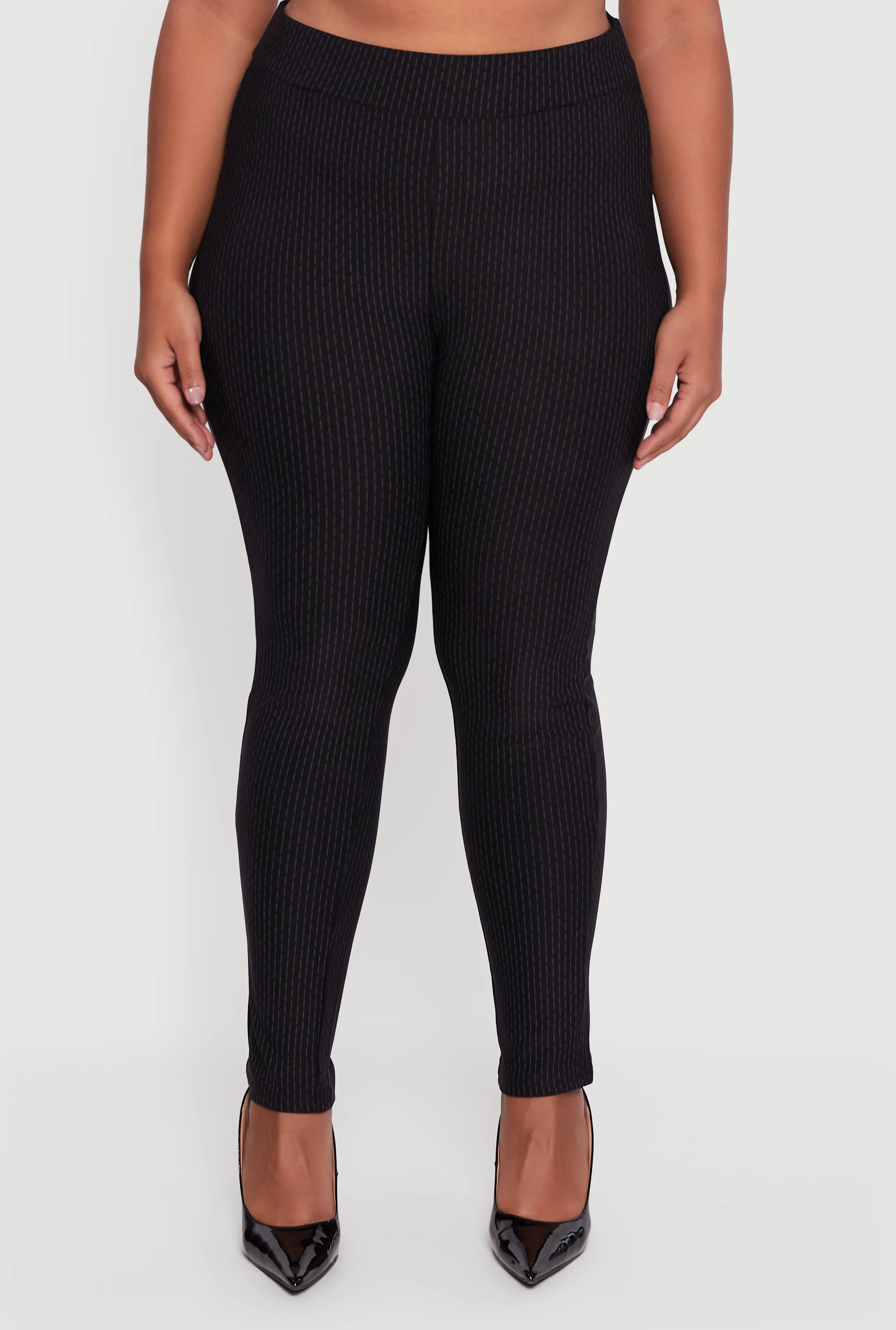 Plus Size High Waisted Scuba Skinny Dress Pants sold by Rainbow product image thumbnail 5