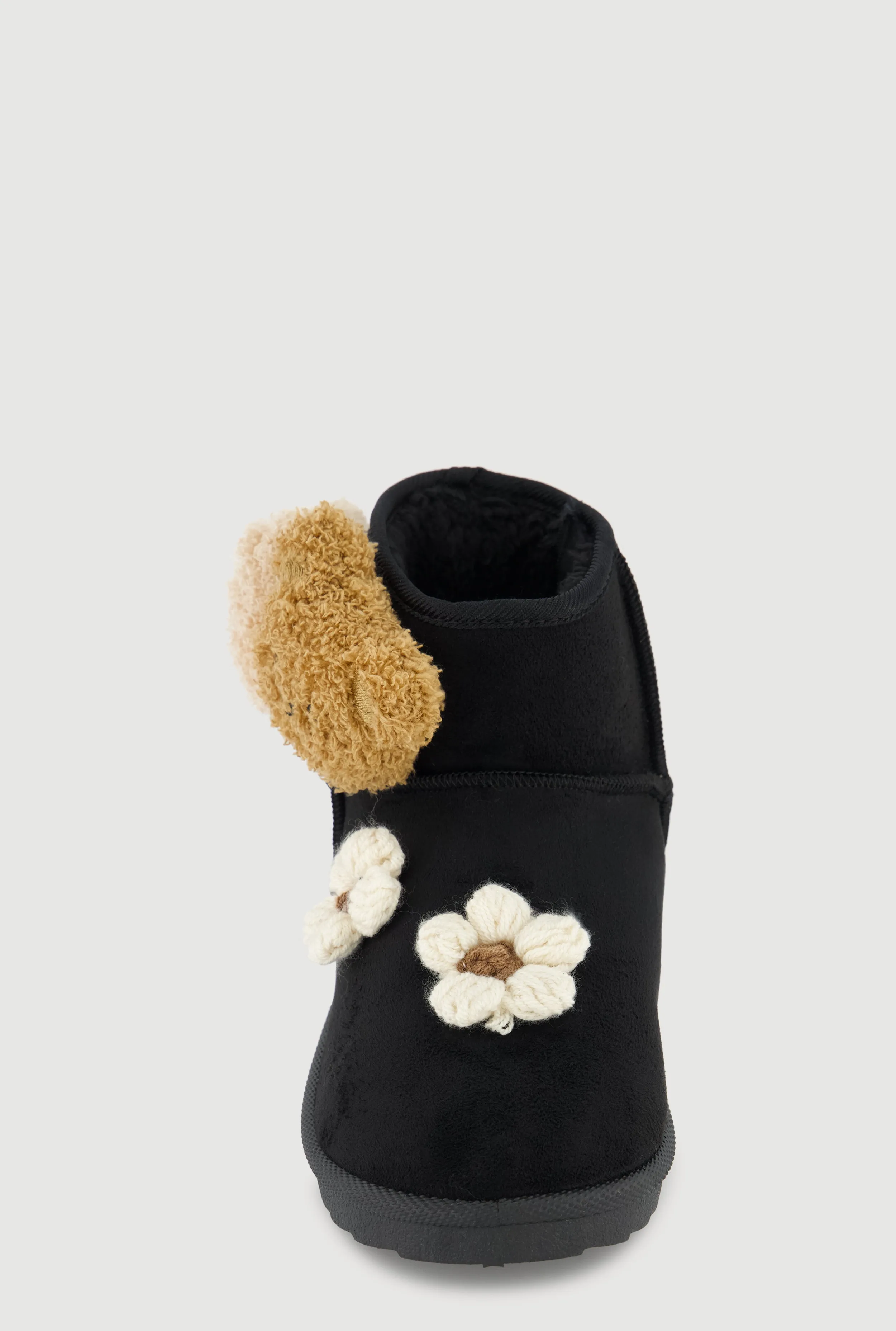 Girls Teddy Bear Detail Crochet Flower Booties sold by Rainbow product image thumbnail 2