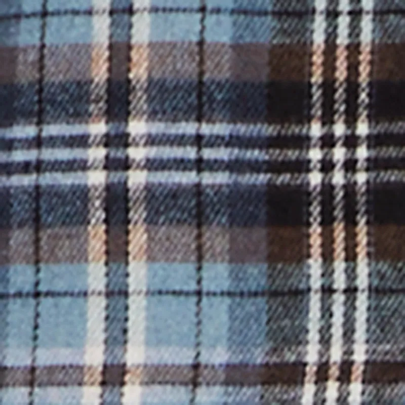 Plaid Flannel Patch Detail Cropped Button Front Shirt sold by Rainbow product image thumbnail 4