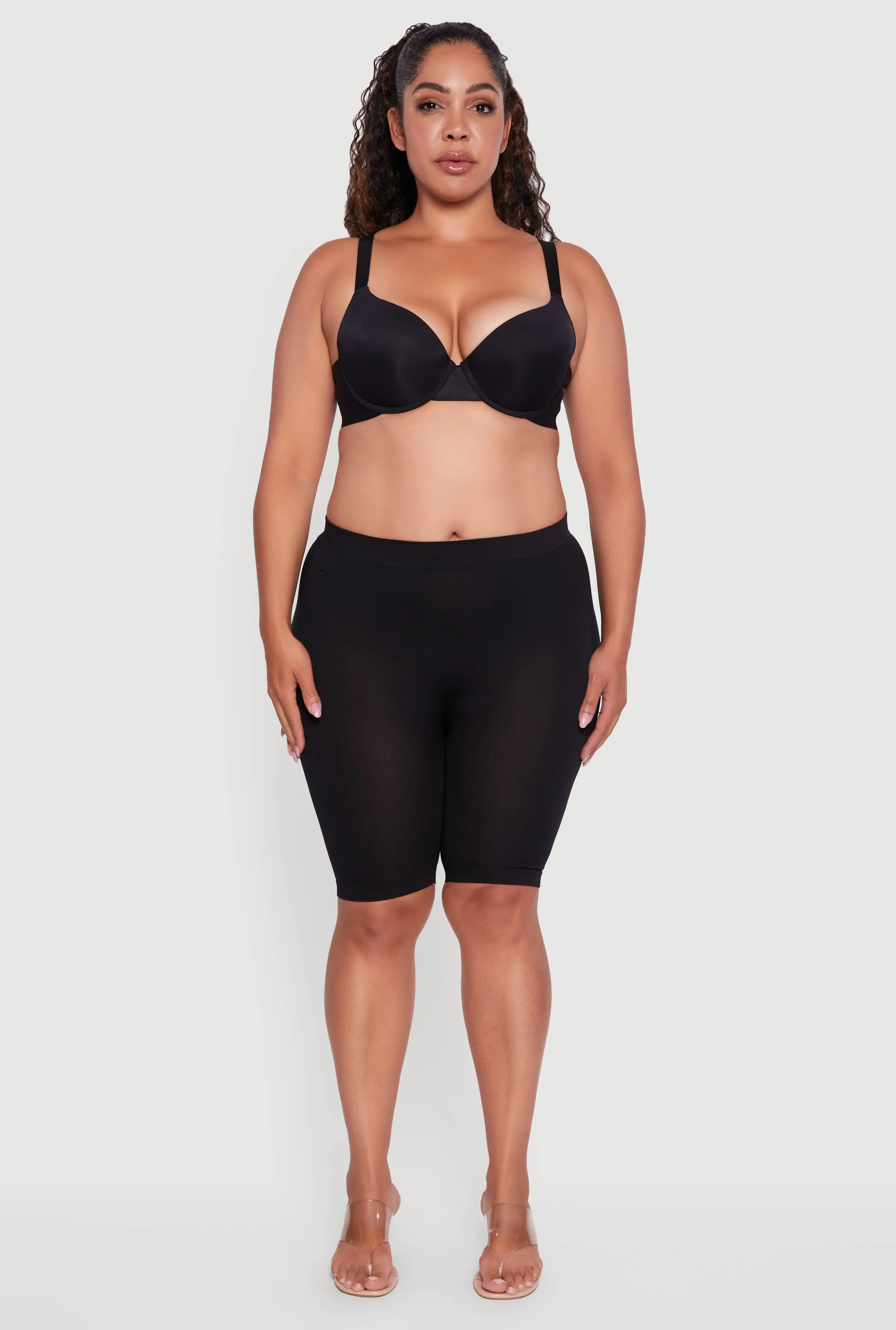 Plus Size Laser Cut Padded Push Up Plunge Bra sold by Rainbow product image thumbnail 3