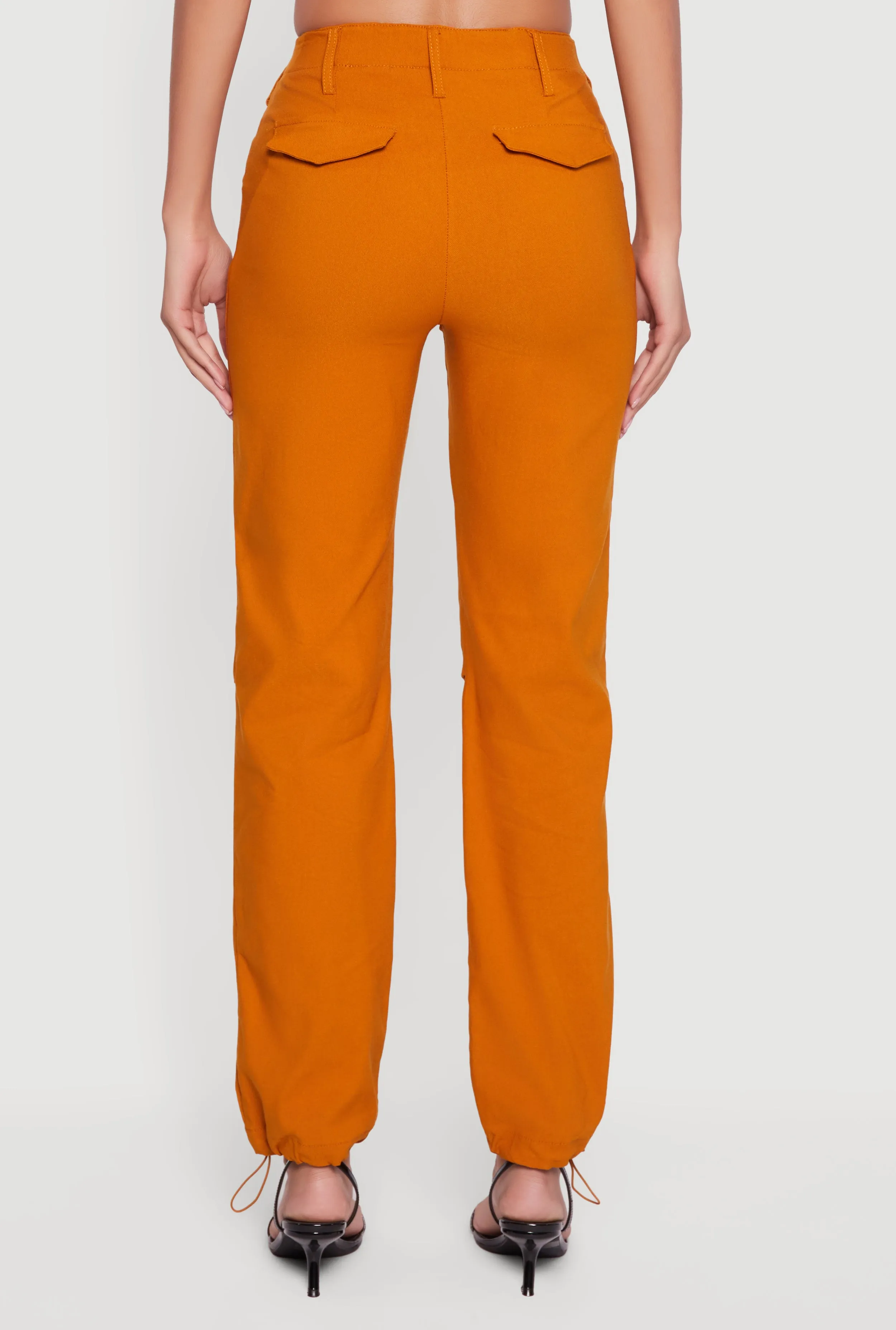 Mid Rise Zip Front Pants with Toggle Drawstring Hem sold by Rainbow product image thumbnail 5