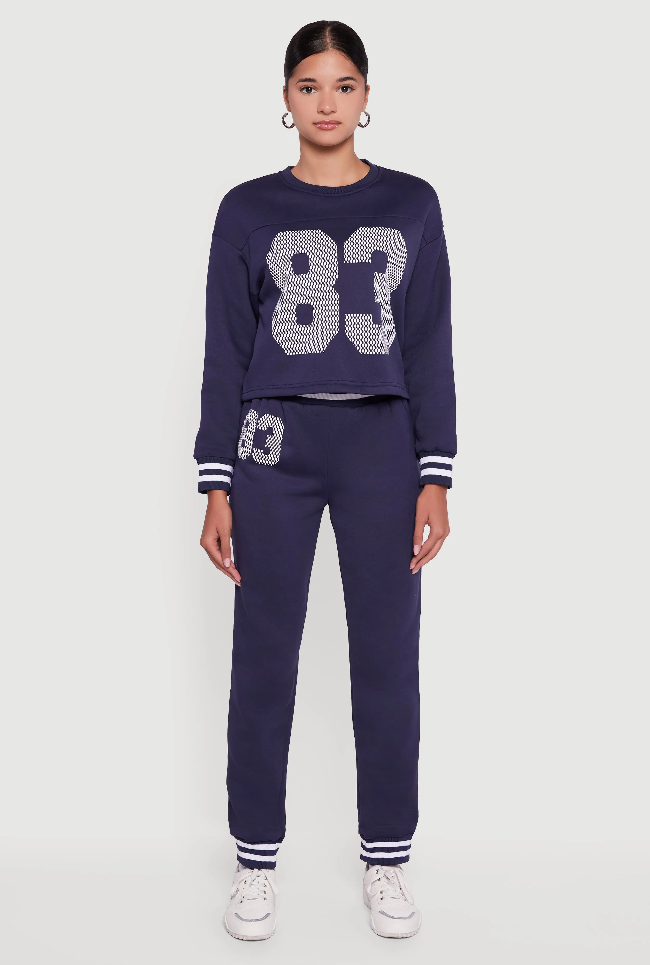 83 Graphic Long Sleeve Pullover Sweatshirt sold by Rainbow product image thumbnail 3