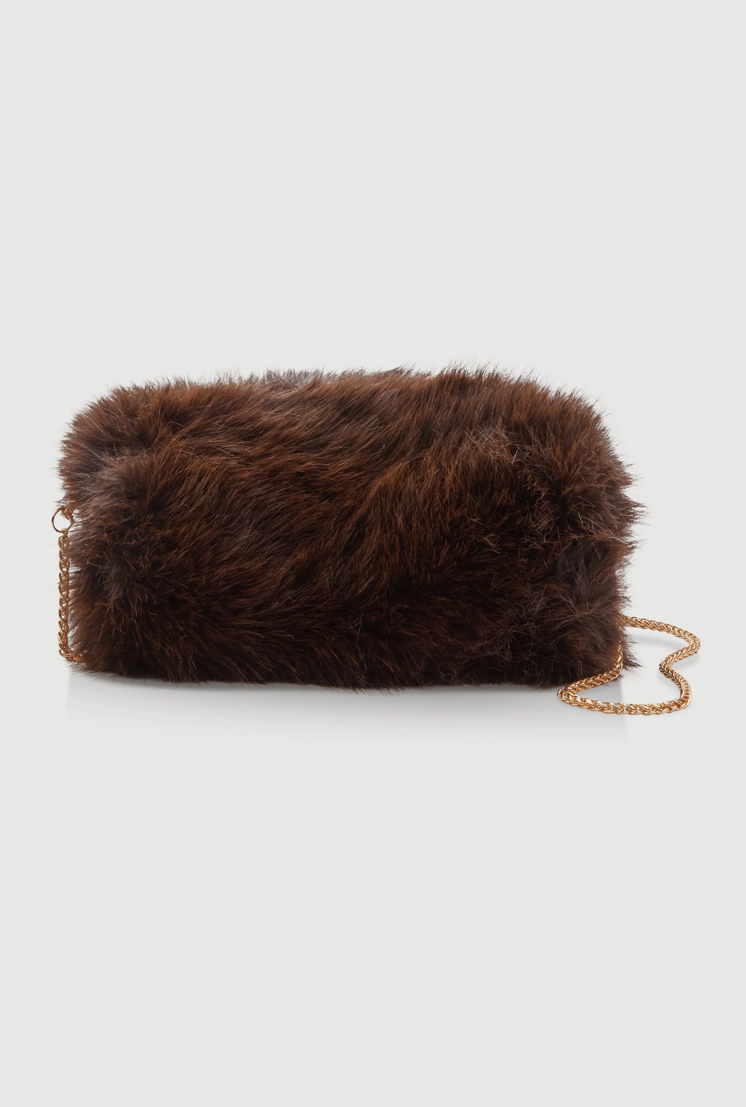 Faux Fur Hand Muff Chain Crossbody Bag sold by Rainbow