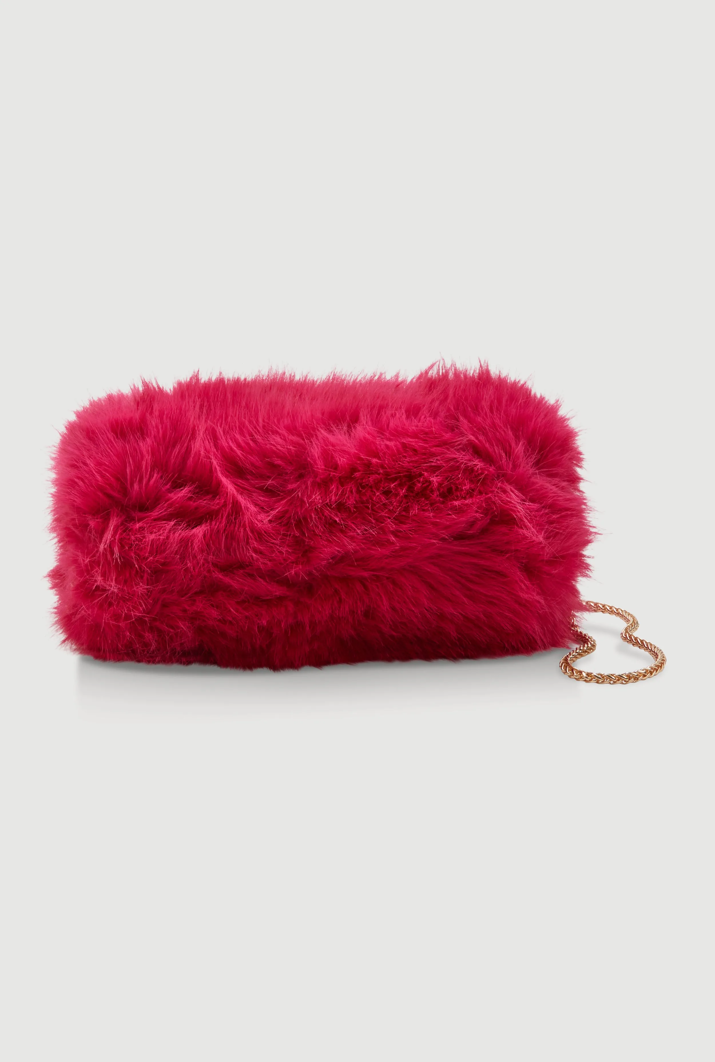 Faux Fur Hand Muff Chain Crossbody Bag sold by Rainbow