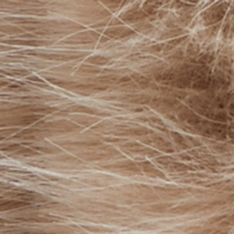 Braided Handle Metallic Chain Faux Fur Crossbody Bag sold by Rainbow product image thumbnail 4