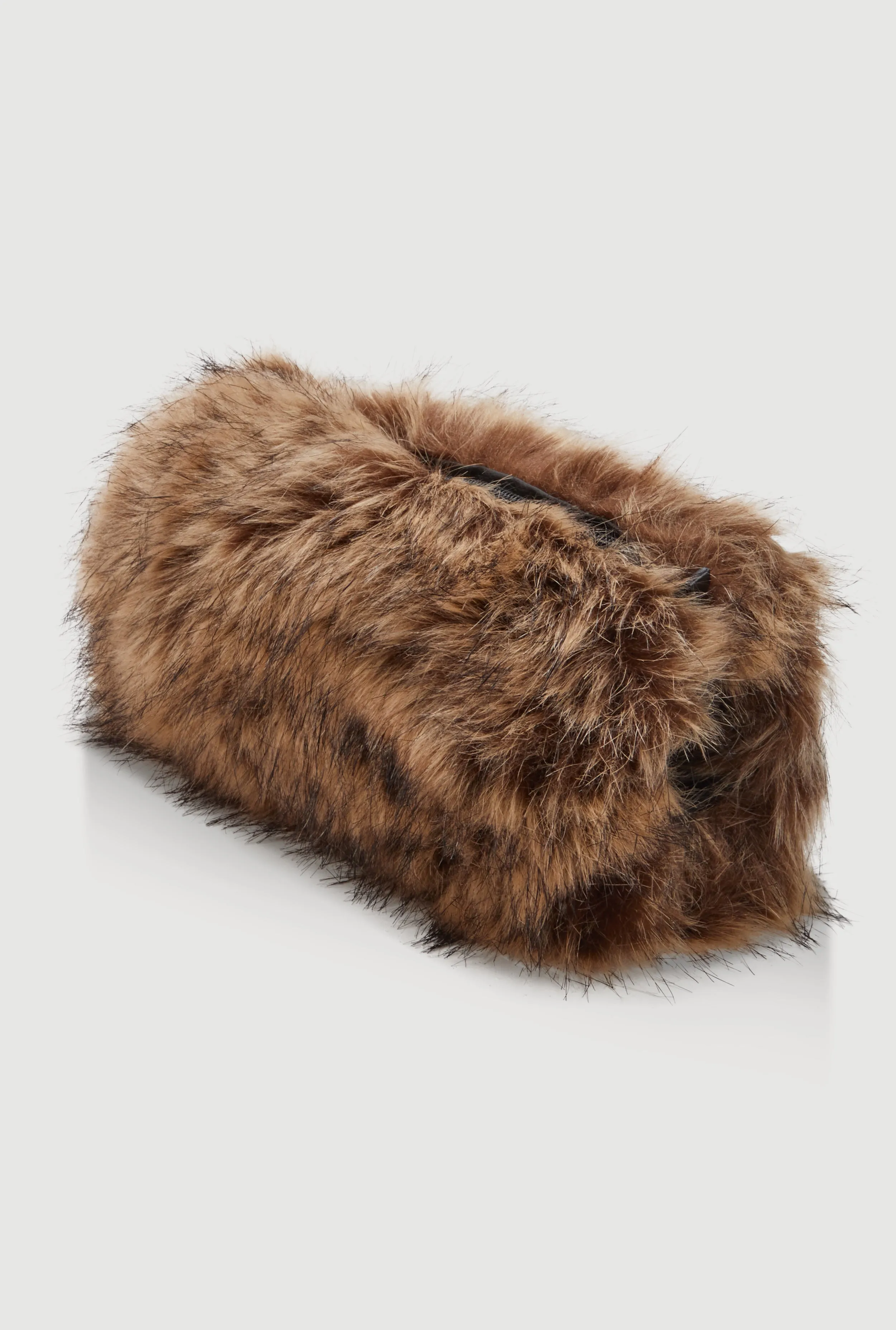 Faux Fur Hand Muff Crossbody Clutch Bag sold by Rainbow product image thumbnail 5