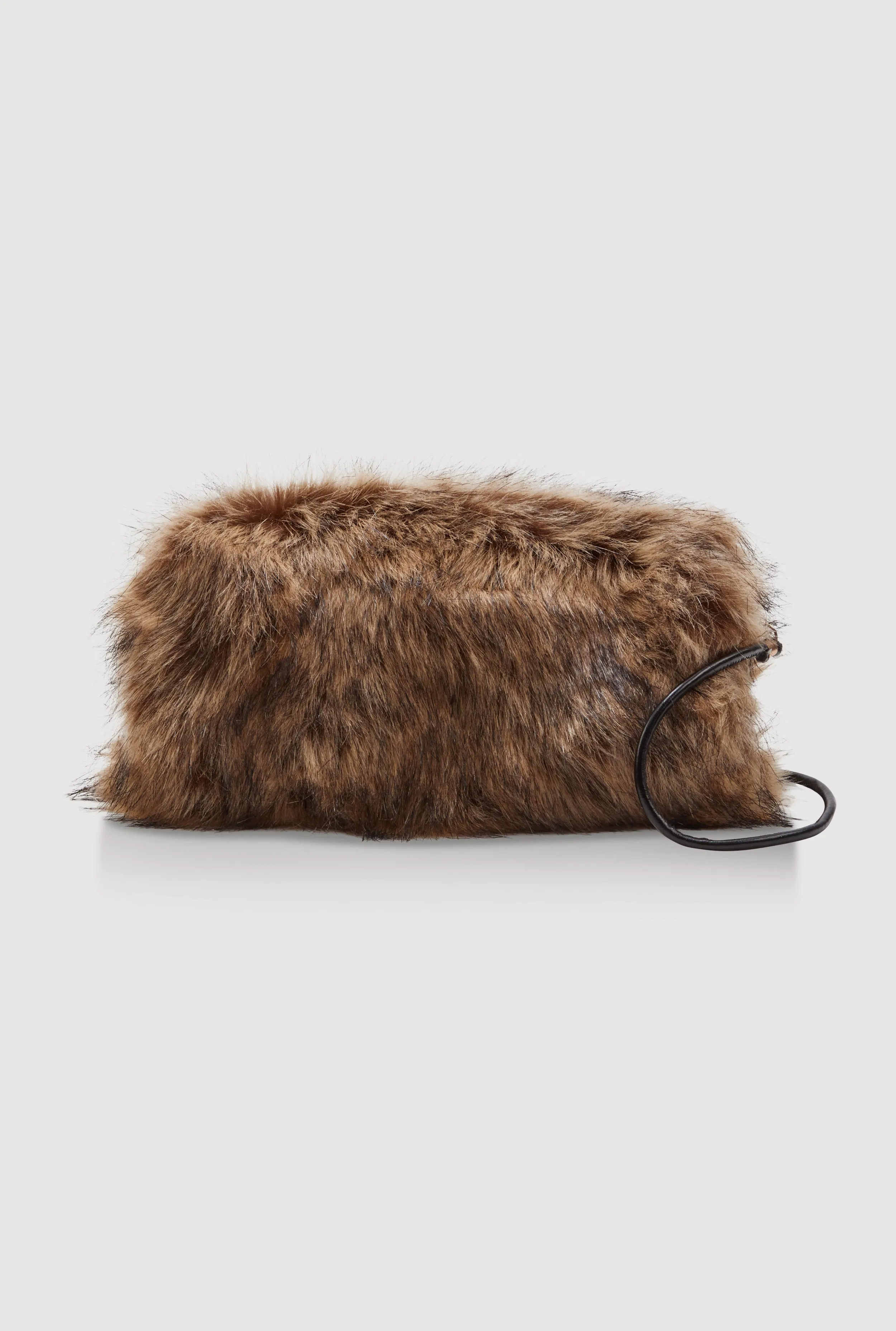 Faux Fur Hand Muff Crossbody Clutch Bag sold by Rainbow