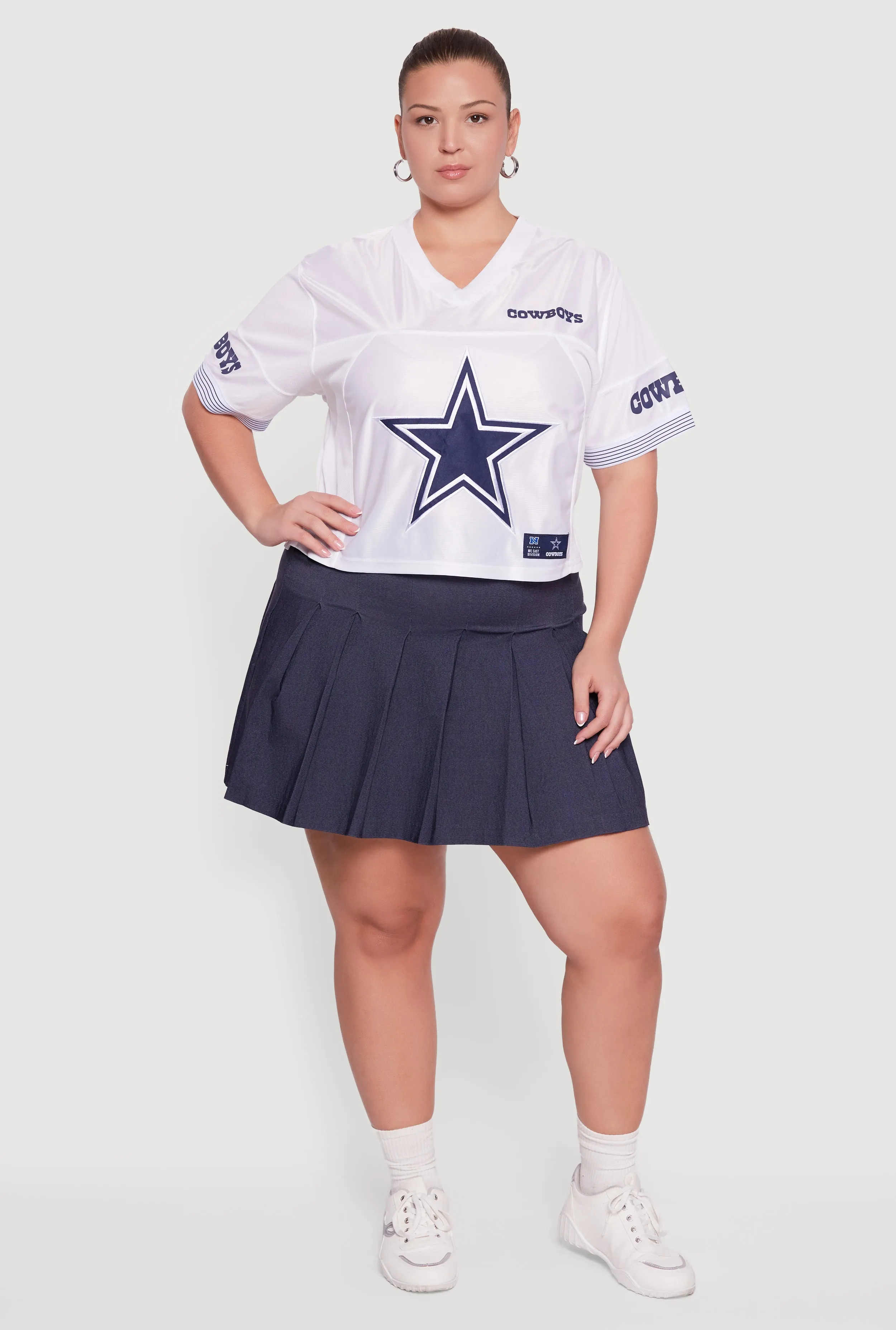 Plus Size NFL Cowboys Cropped Jersey sold by Rainbow