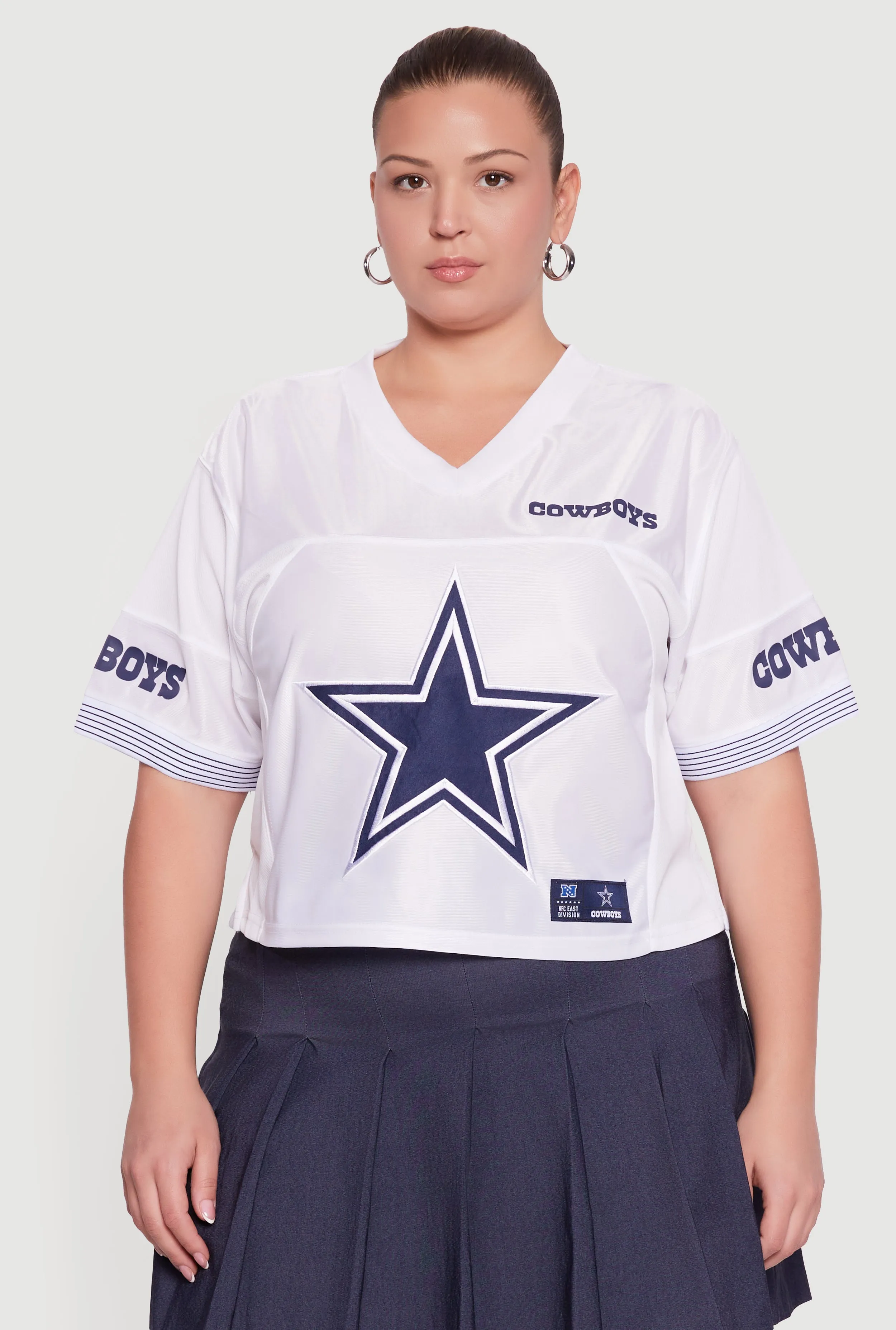 Plus Size NFL Cowboys Cropped Jersey sold by Rainbow product image thumbnail 2