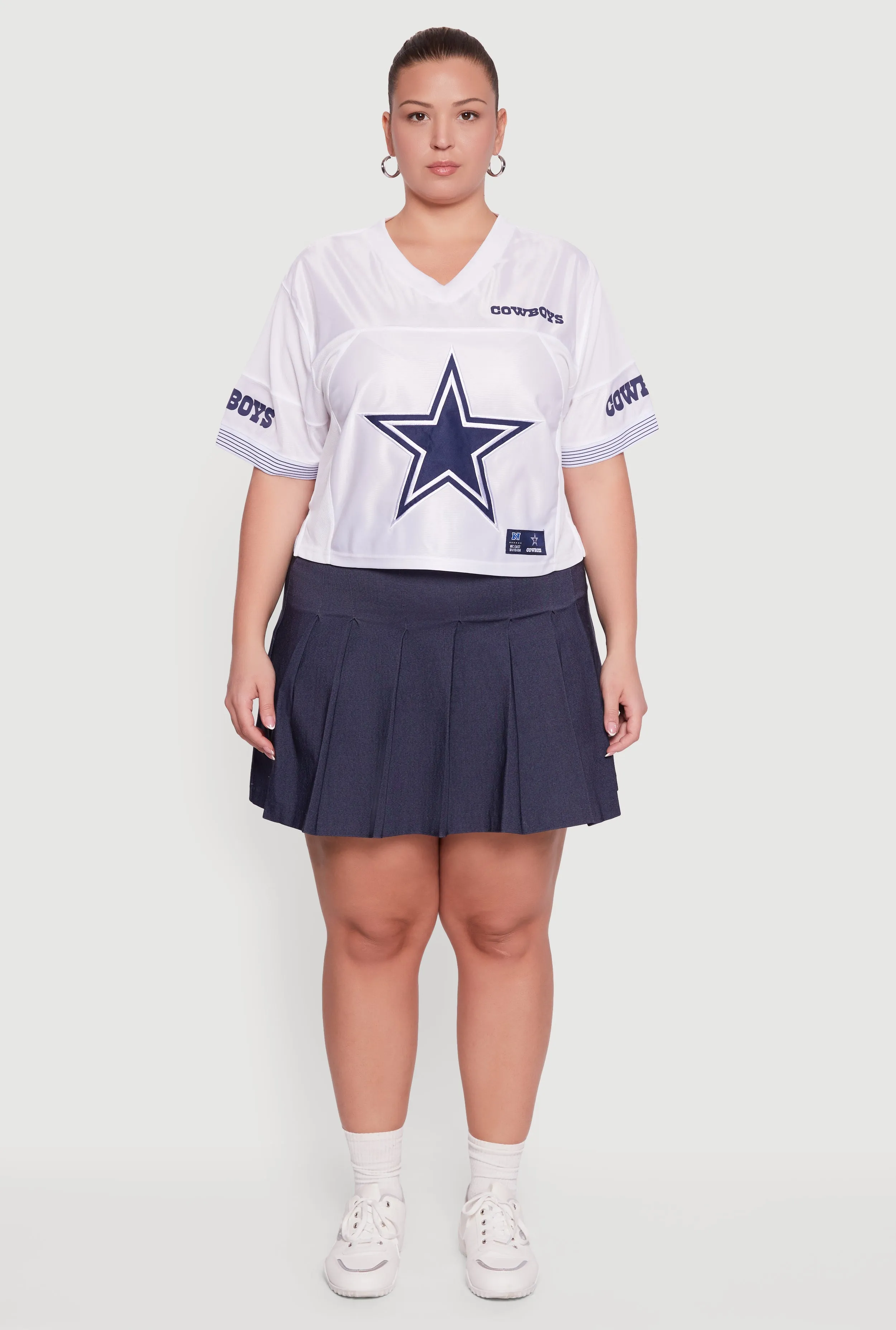 Plus Size NFL Cowboys Cropped Jersey sold by Rainbow product image thumbnail 3