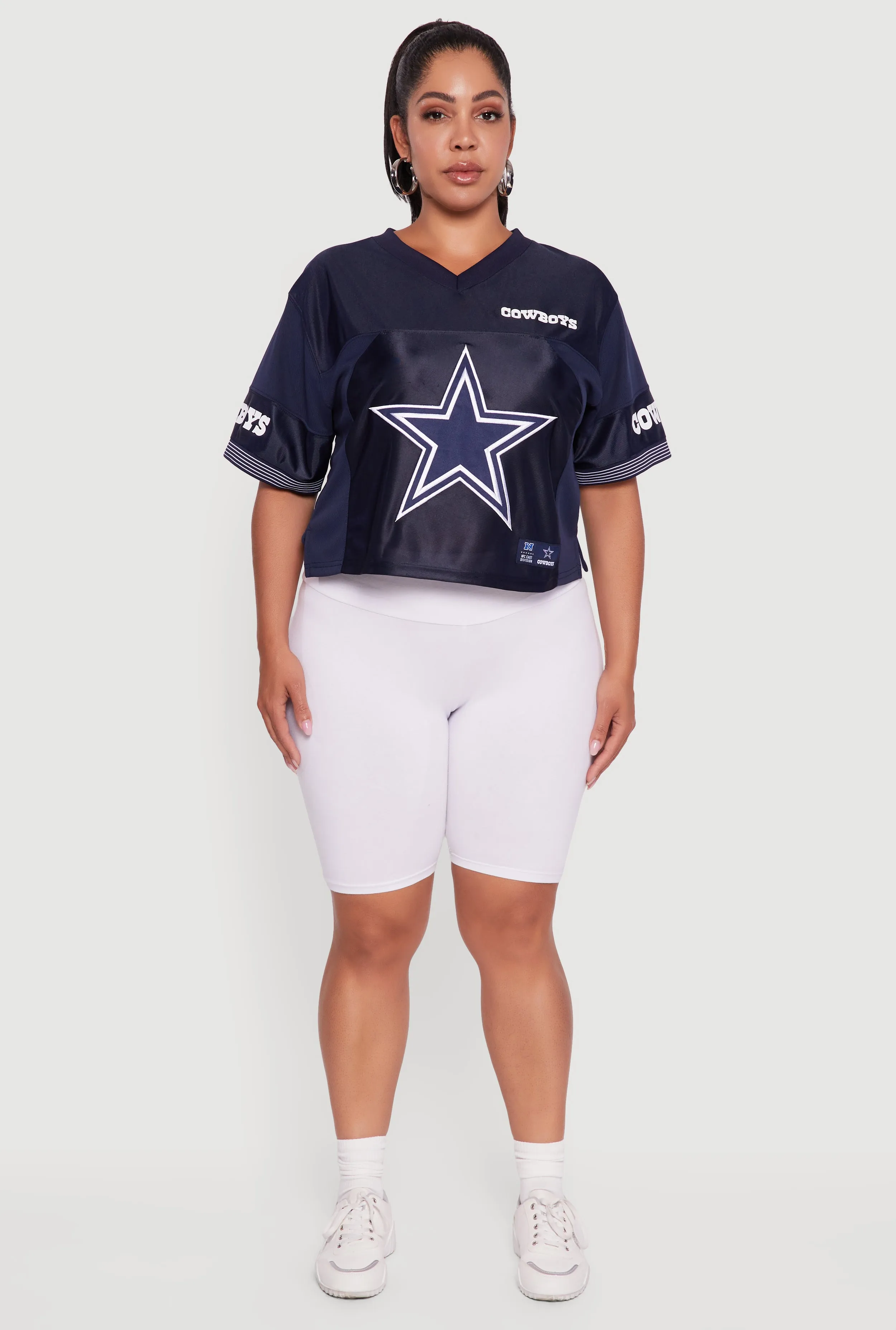 Plus Size NFL Cowboys Cropped Jersey sold by Rainbow product image thumbnail 3