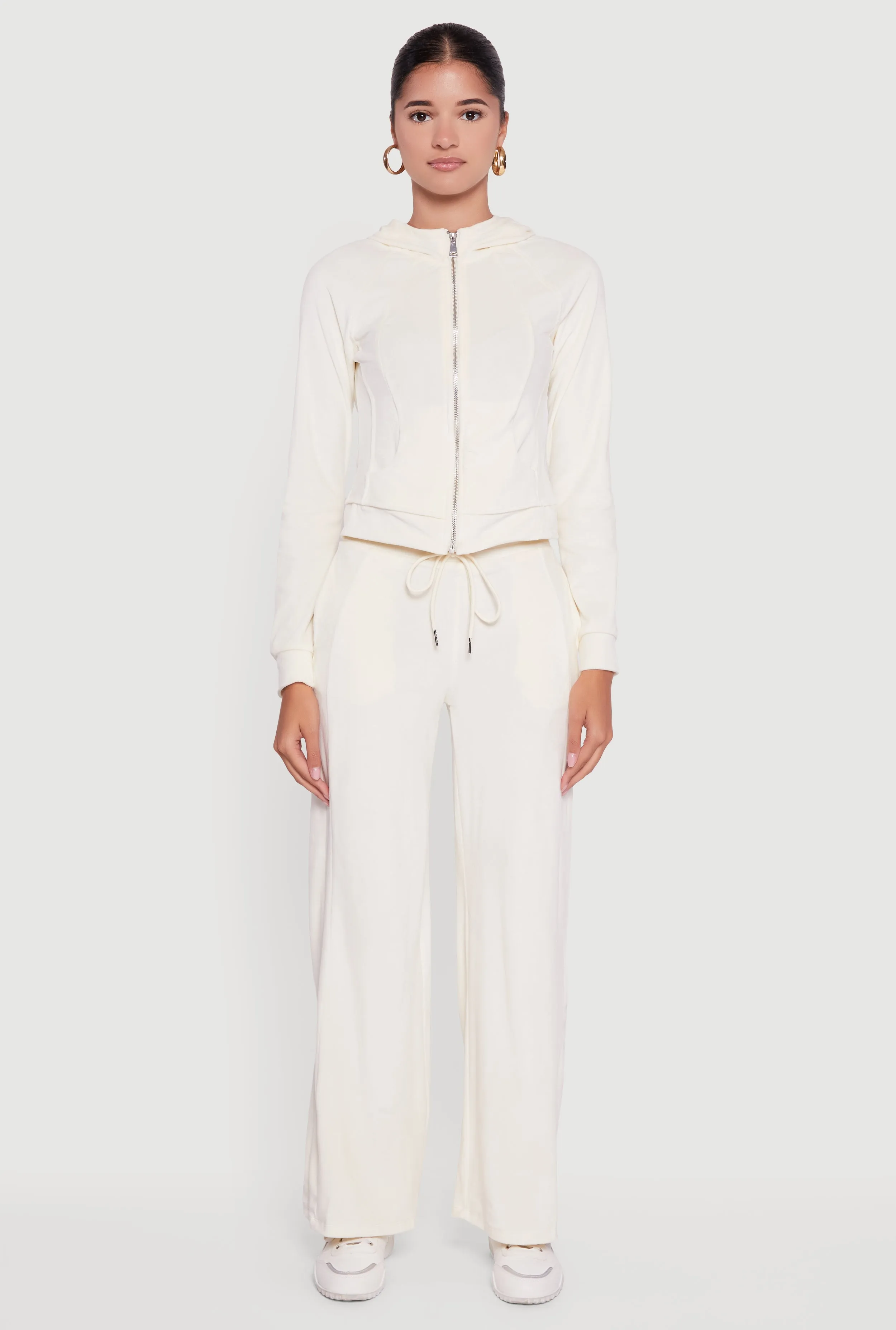 Mid Rise Velour Wide Leg Sweatpants sold by Rainbow product image thumbnail 2