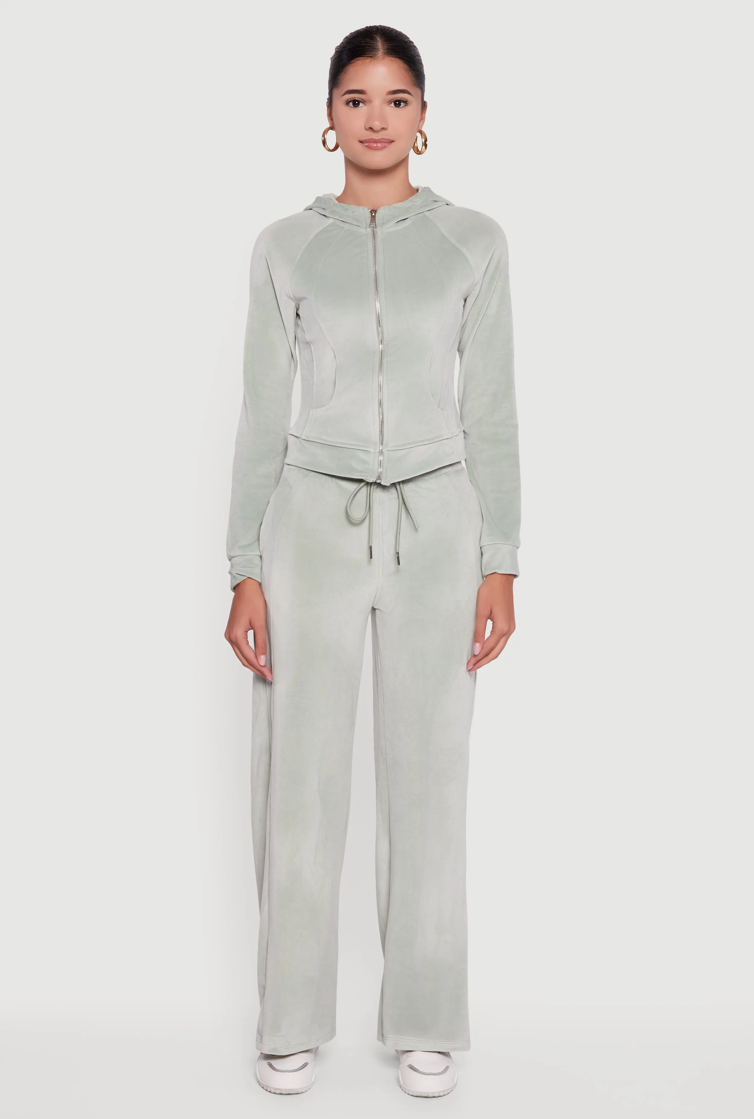 Mid Rise Velour Wide Leg Sweatpants sold by Rainbow product image thumbnail 2