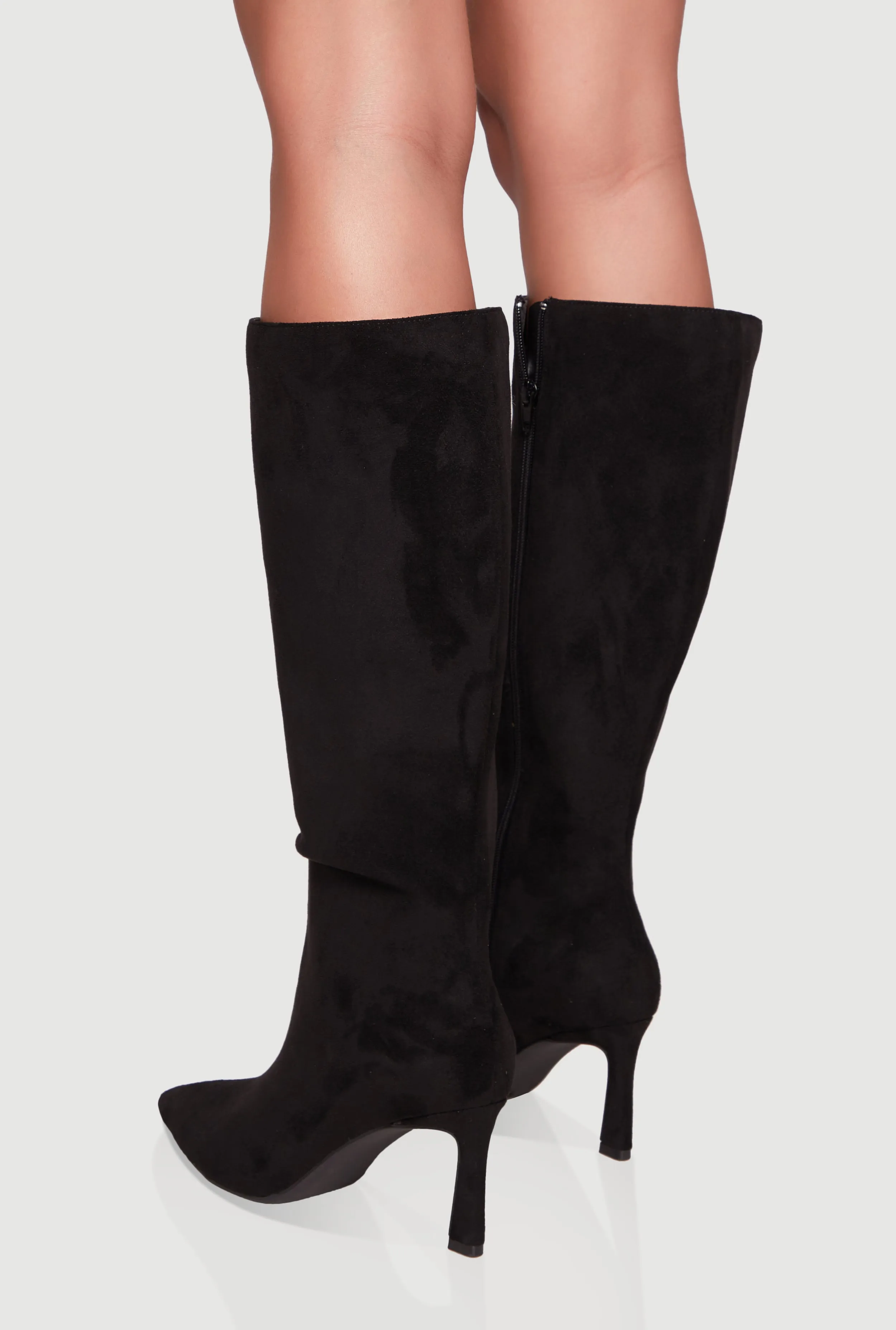 Pointy Toe Side Zip High Heel Boots sold by Rainbow product image thumbnail 3