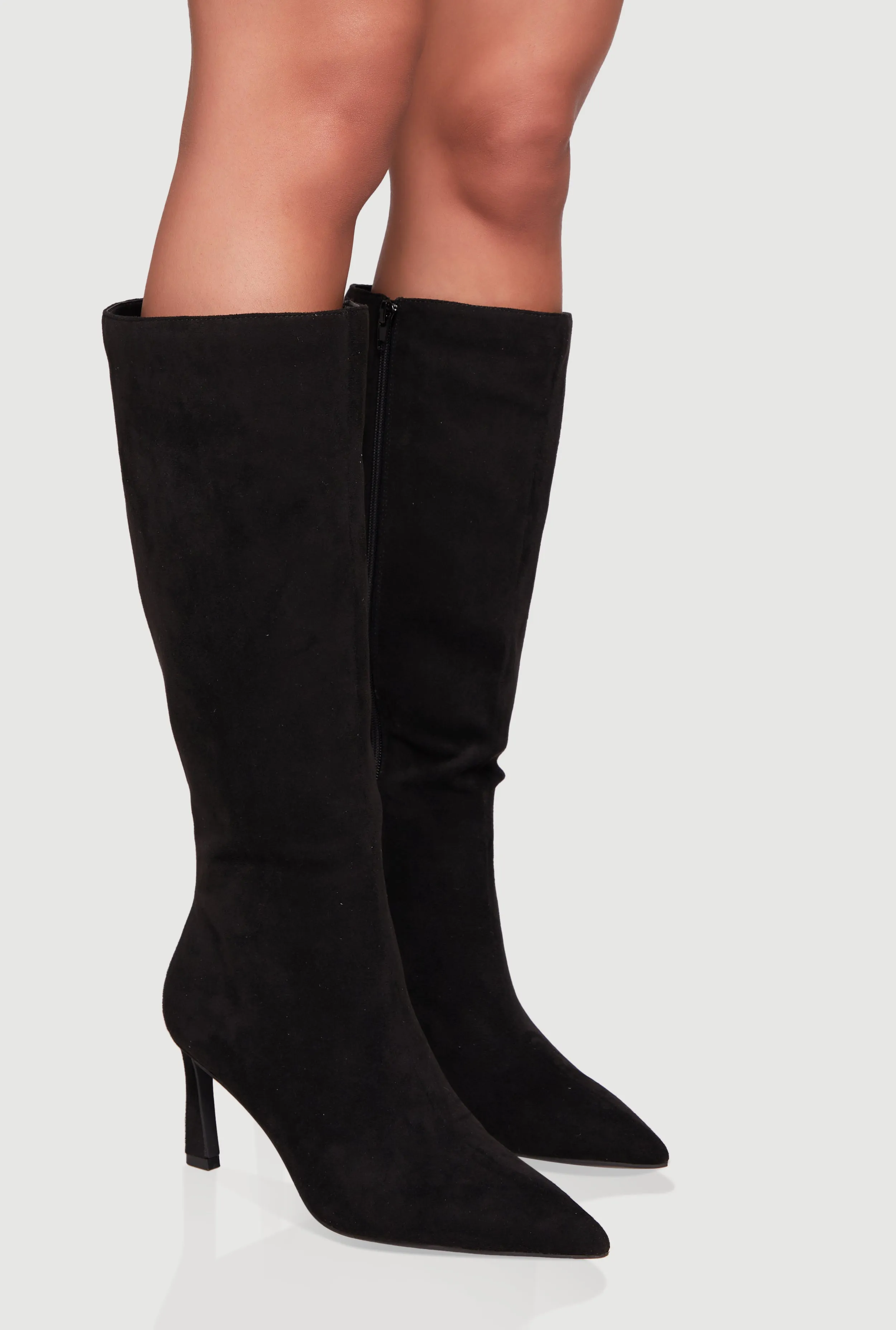 Pointy Toe Side Zip High Heel Boots sold by Rainbow product image thumbnail 2