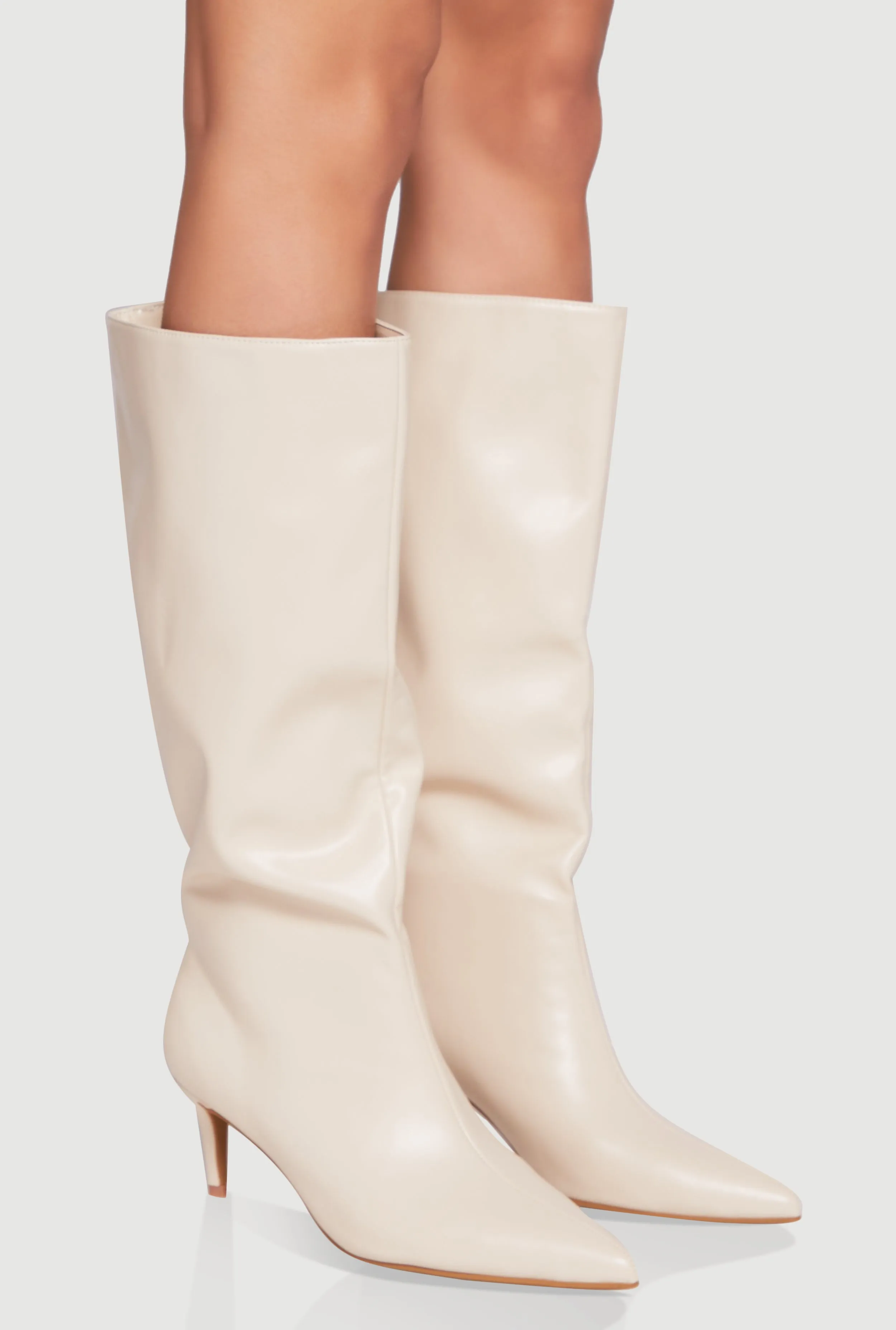 Trendy Pointed Toe Stiletto Slouch Boots sold by Rainbow product image thumbnail 2