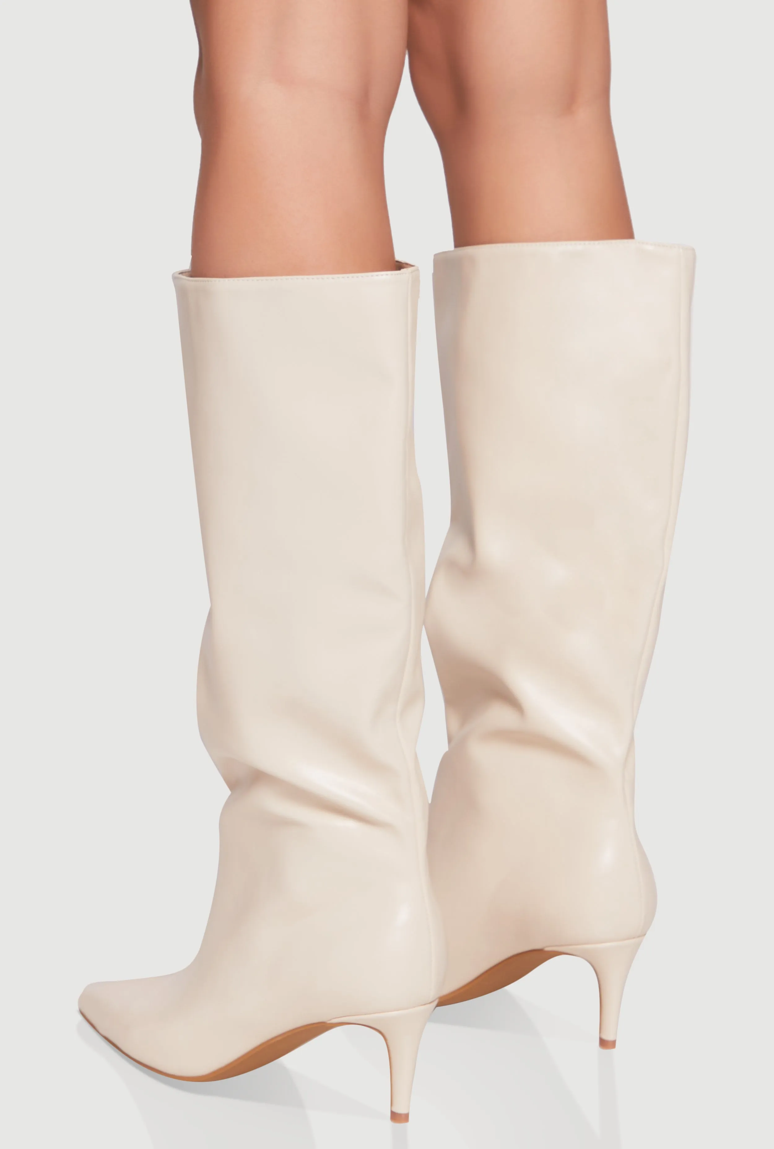 Trendy Pointed Toe Stiletto Slouch Boots sold by Rainbow product image thumbnail 3