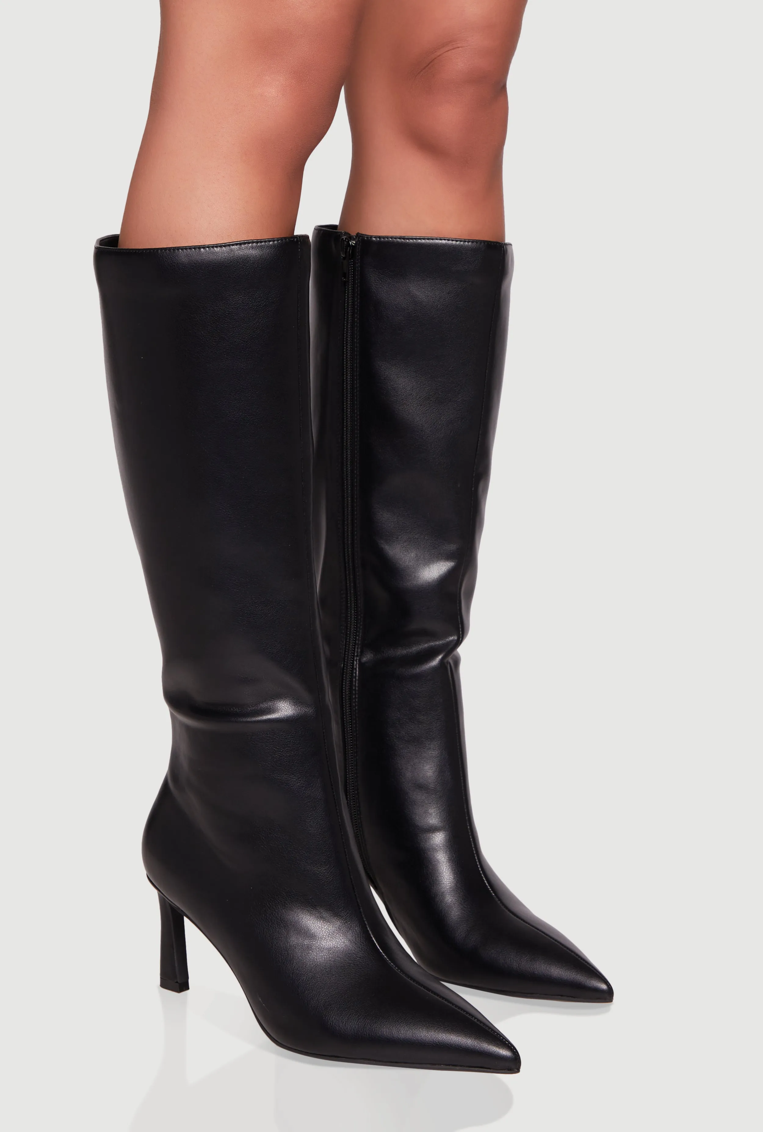 Pointy Toe Side Zip High Heel Boots sold by Rainbow product image thumbnail 2