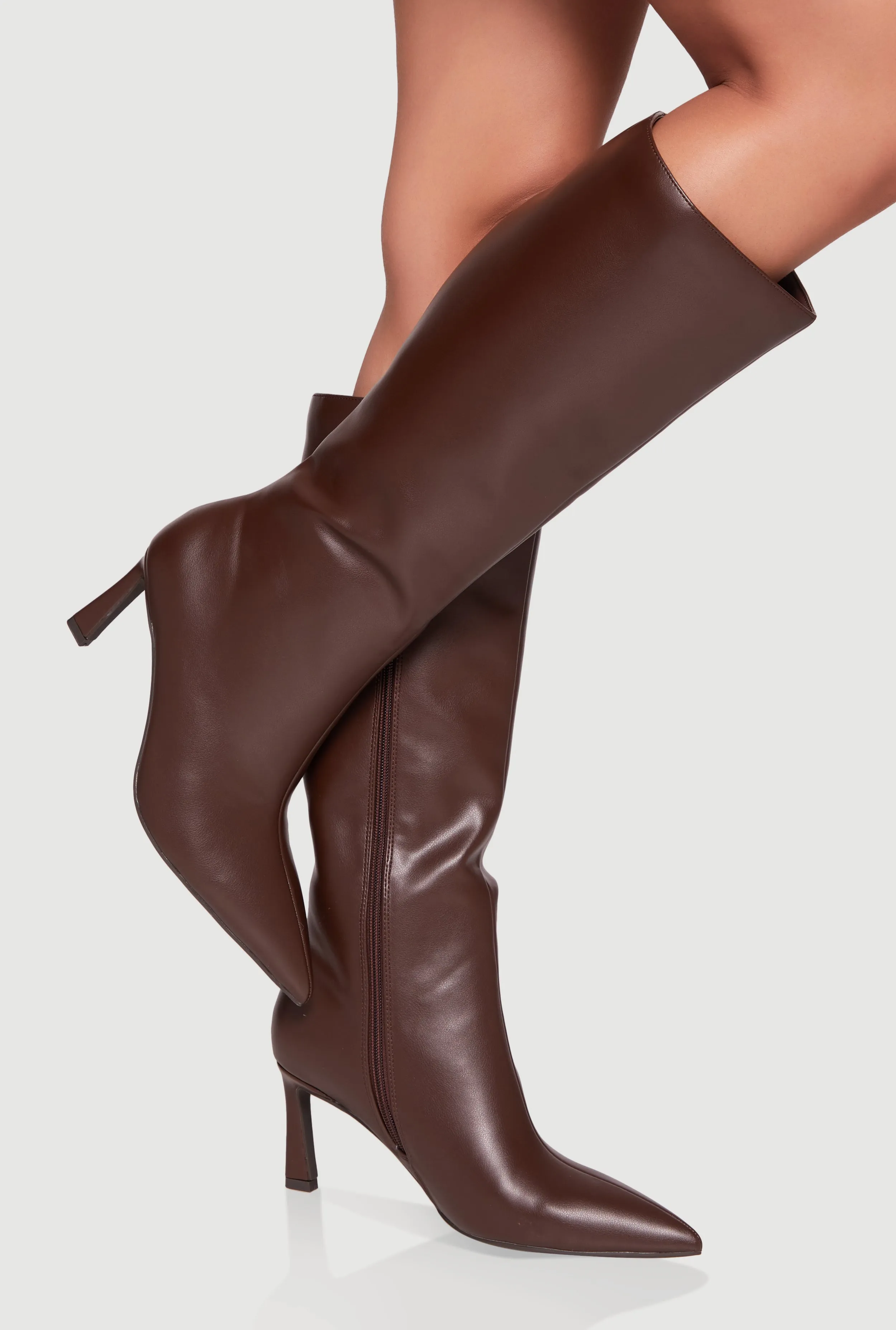 Pointy Toe Side Zip High Heel Boots sold by Rainbow