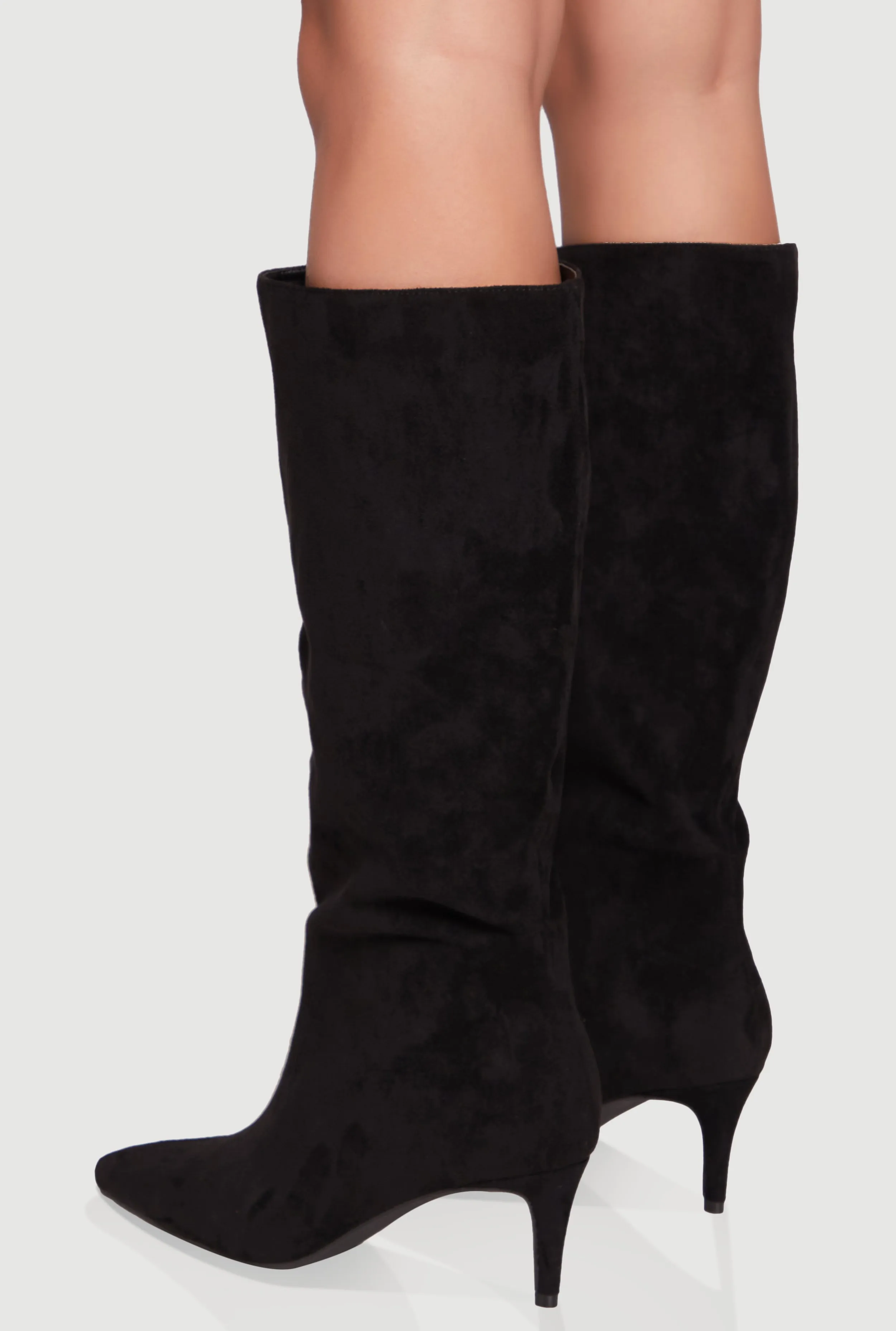 Trendy Pointed Toe Stiletto Slouch Boots sold by Rainbow product image thumbnail 3