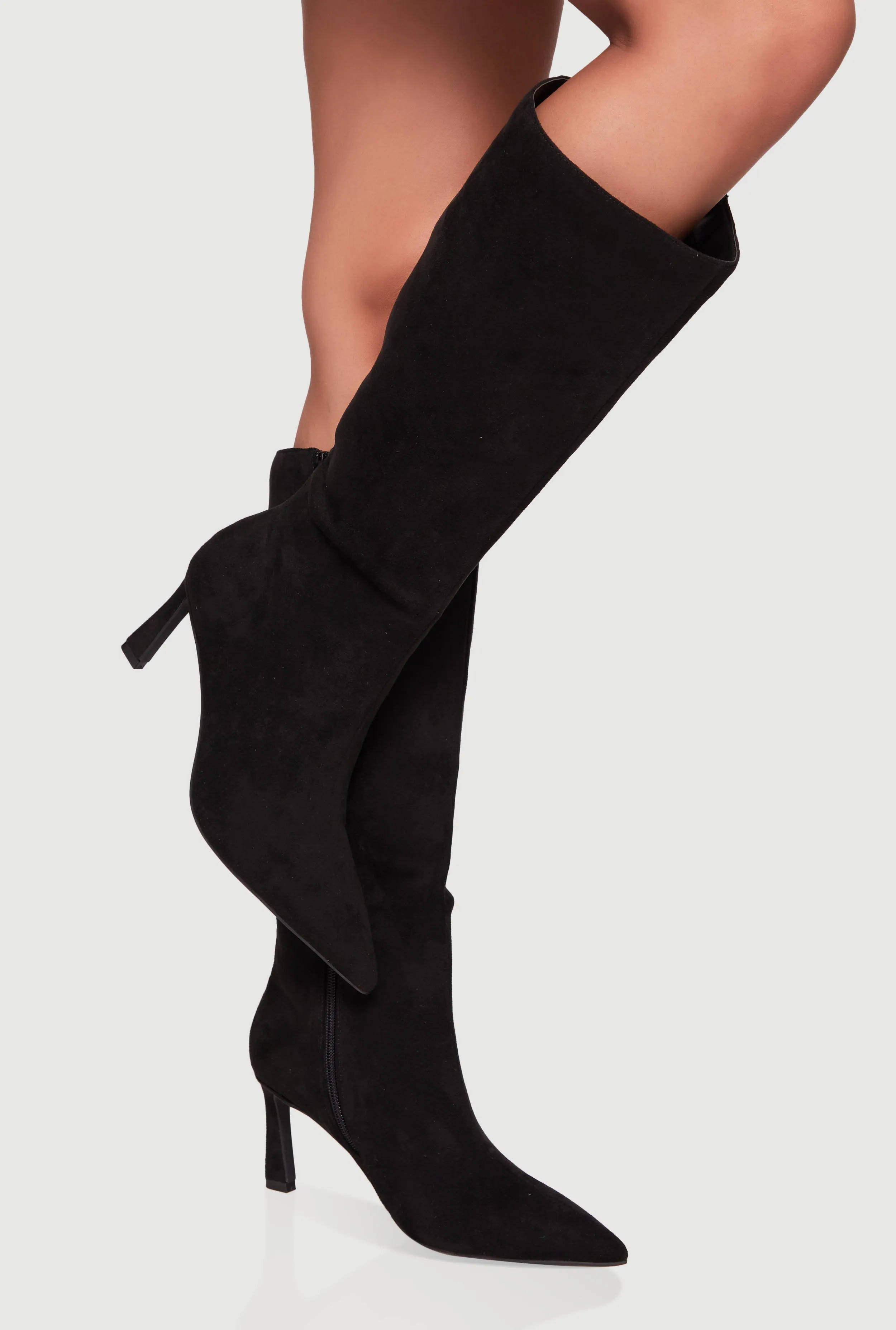 Pointy Toe Side Zip High Heel Boots sold by Rainbow product image thumbnail 5