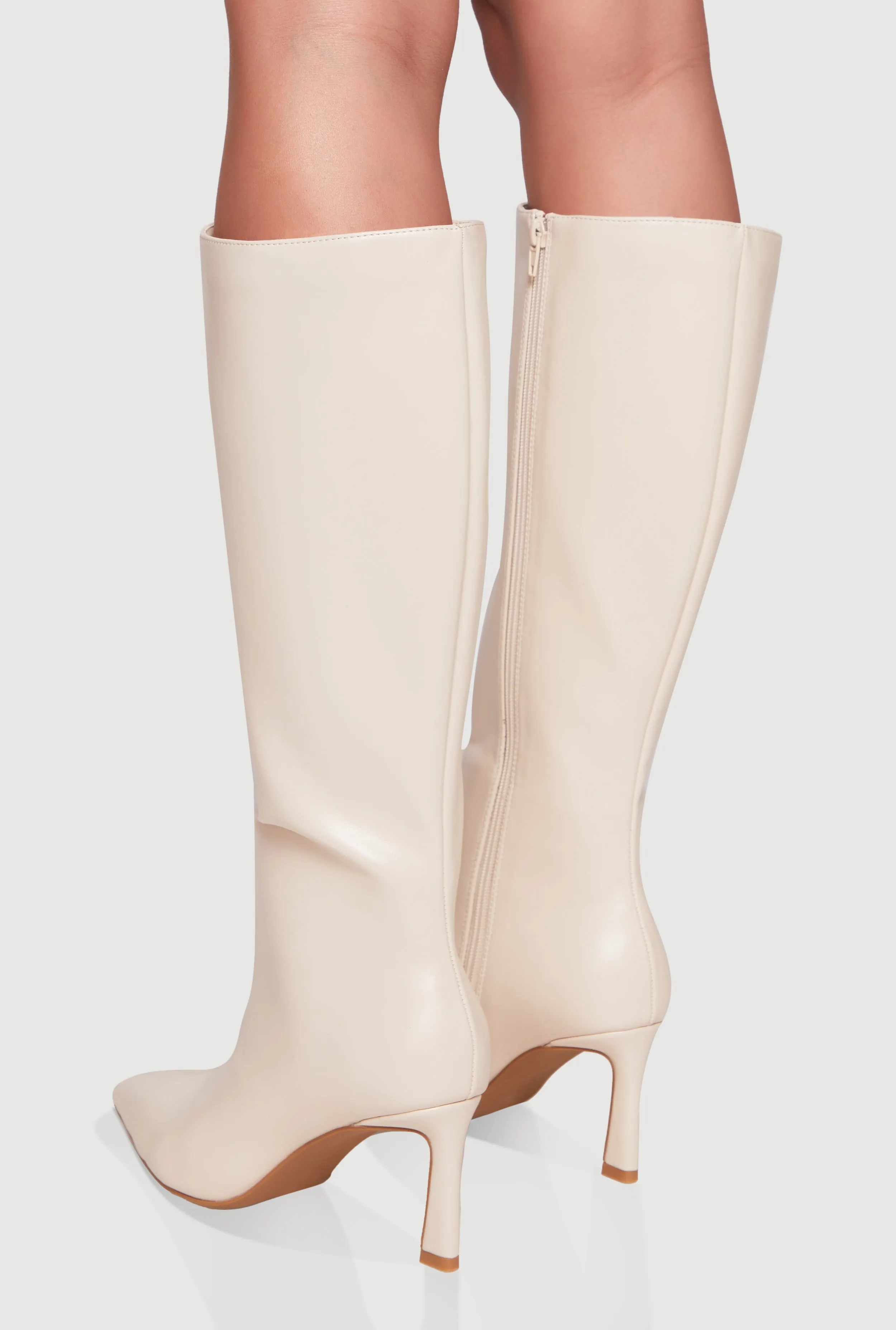 Pointy Toe Side Zip High Heel Boots sold by Rainbow product image thumbnail 3