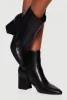 Side Zip Block Heel Pointy Toe Booties sold by Rainbow