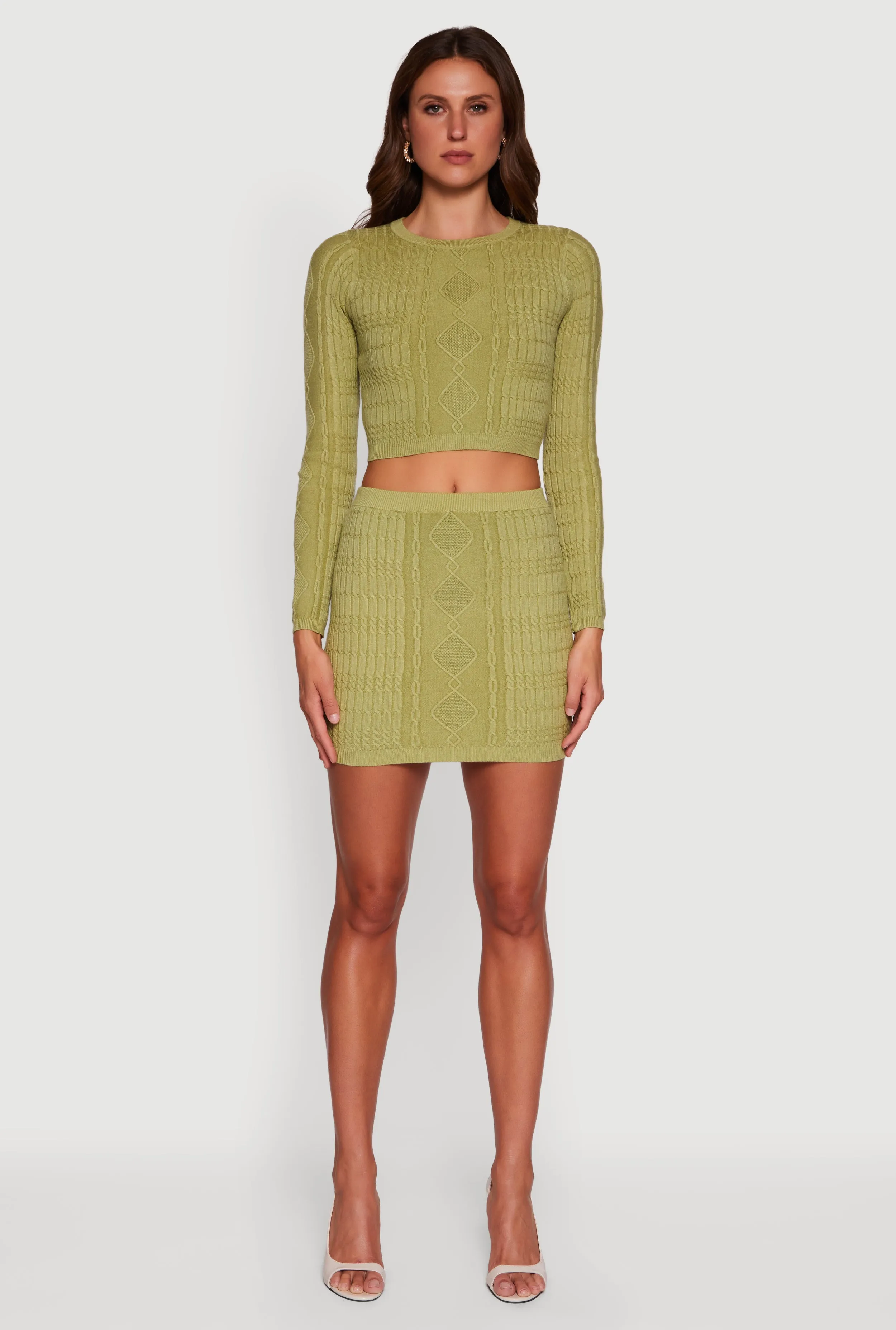 Cable Knit Mini Skirt sold by Rainbow product image thumbnail 2