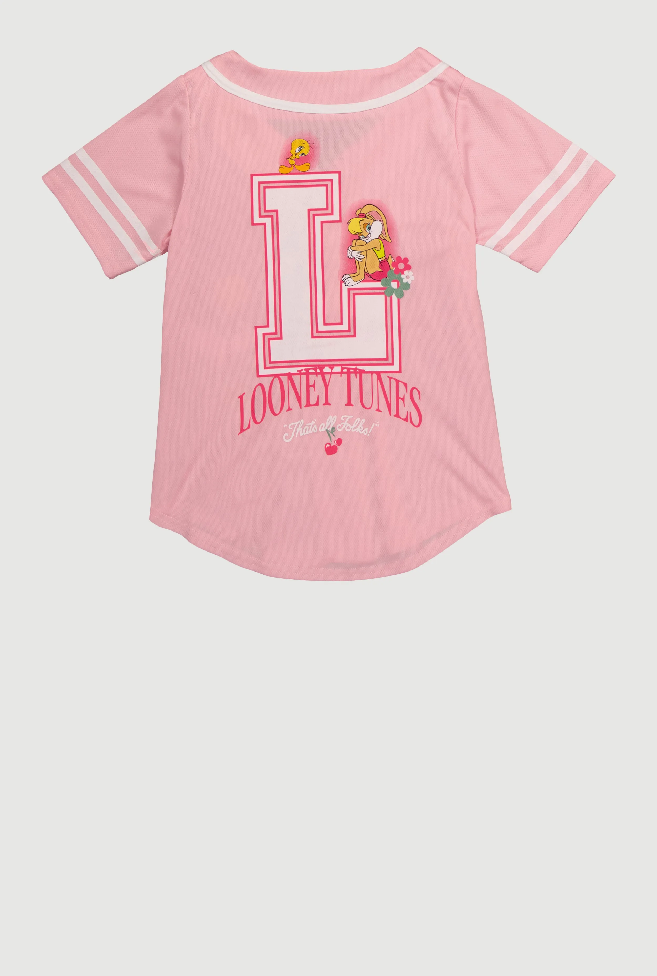 Girls Lola Bunny Sweetie Pie Graphic Baseball Jersey sold by Rainbow product image thumbnail 3