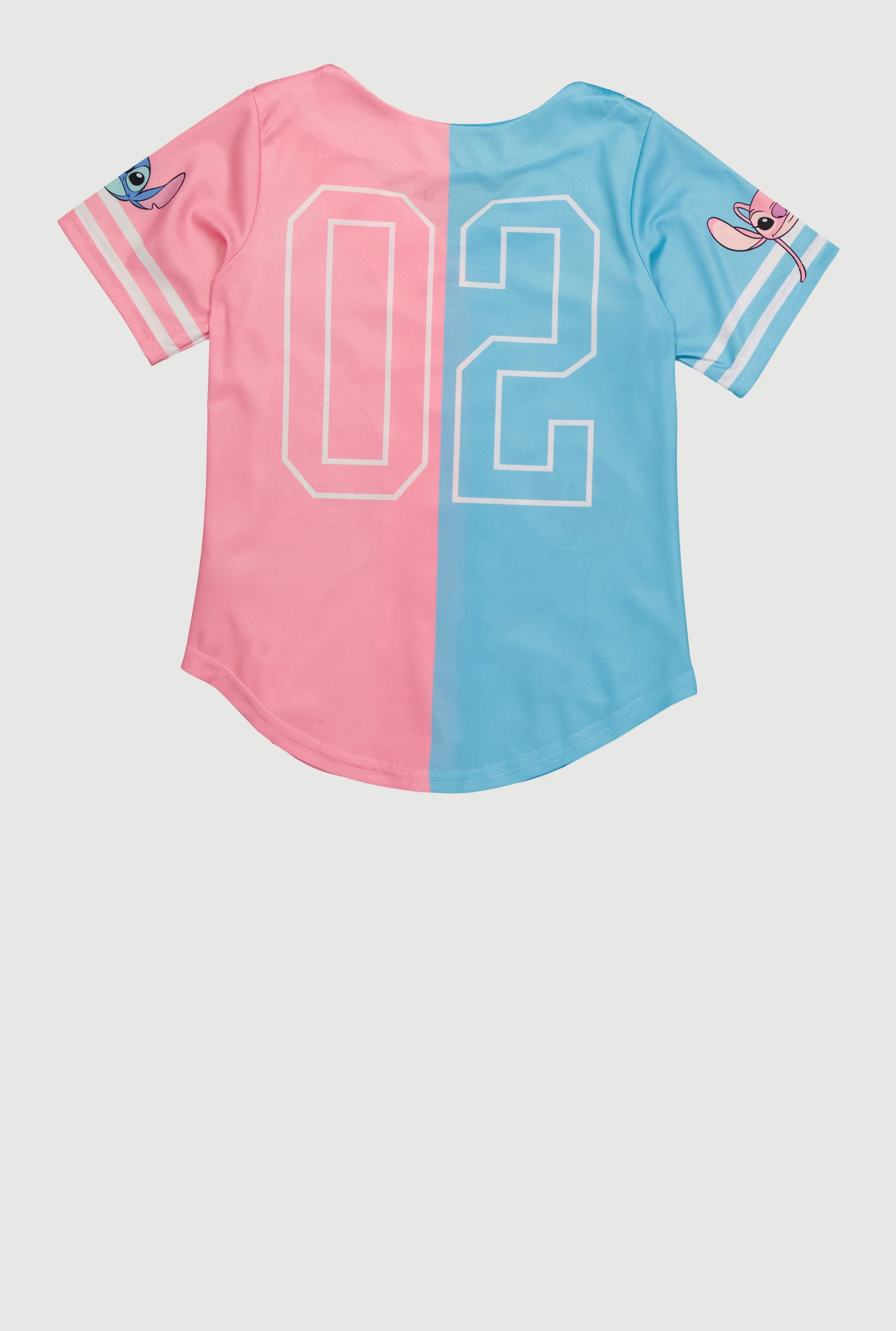 Girls Stitch and Angel Graphic Baseball Jersey sold by Rainbow product image thumbnail 3