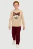 Boys Chenille Fresh Bear Graphic and Fleece Sweatpants sold by Rainbow