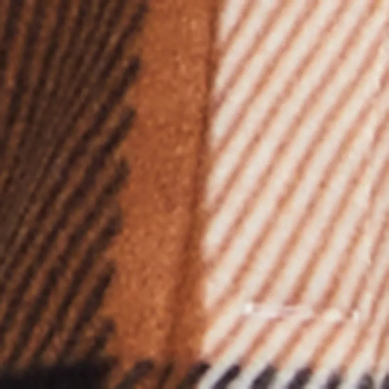 Plus Size Plaid Sherpa Lined Hooded Shacket sold by Rainbow product image thumbnail 4