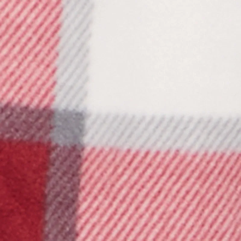 Plaid Sherpa Lined Fleece Collared Open Front Long Jacket sold by Rainbow product image thumbnail 4