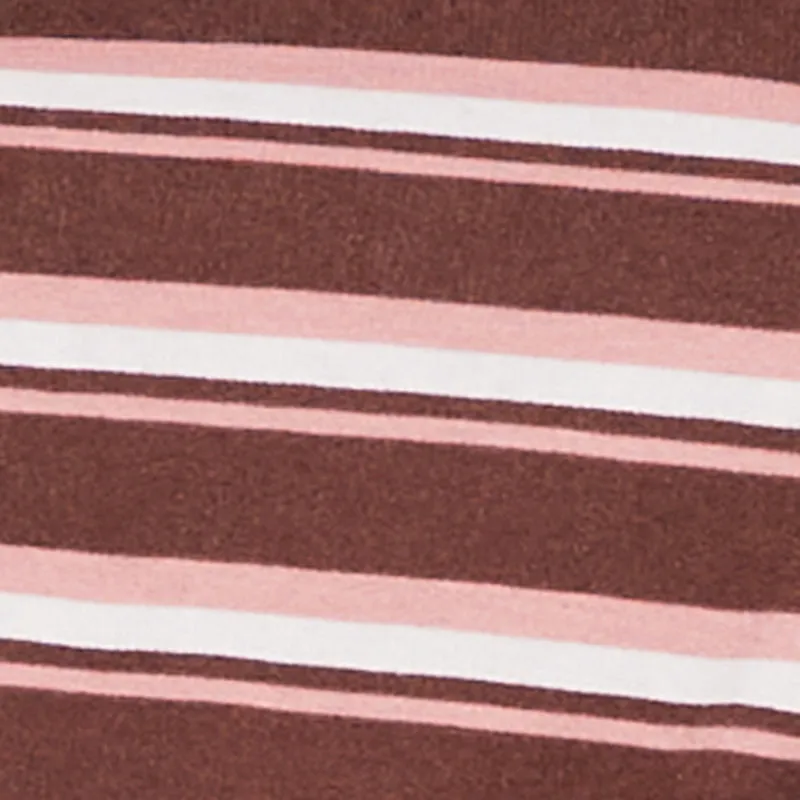 Plus Size Striped Fleece Lined Cropped Sweatshirt sold by Rainbow product image thumbnail 4