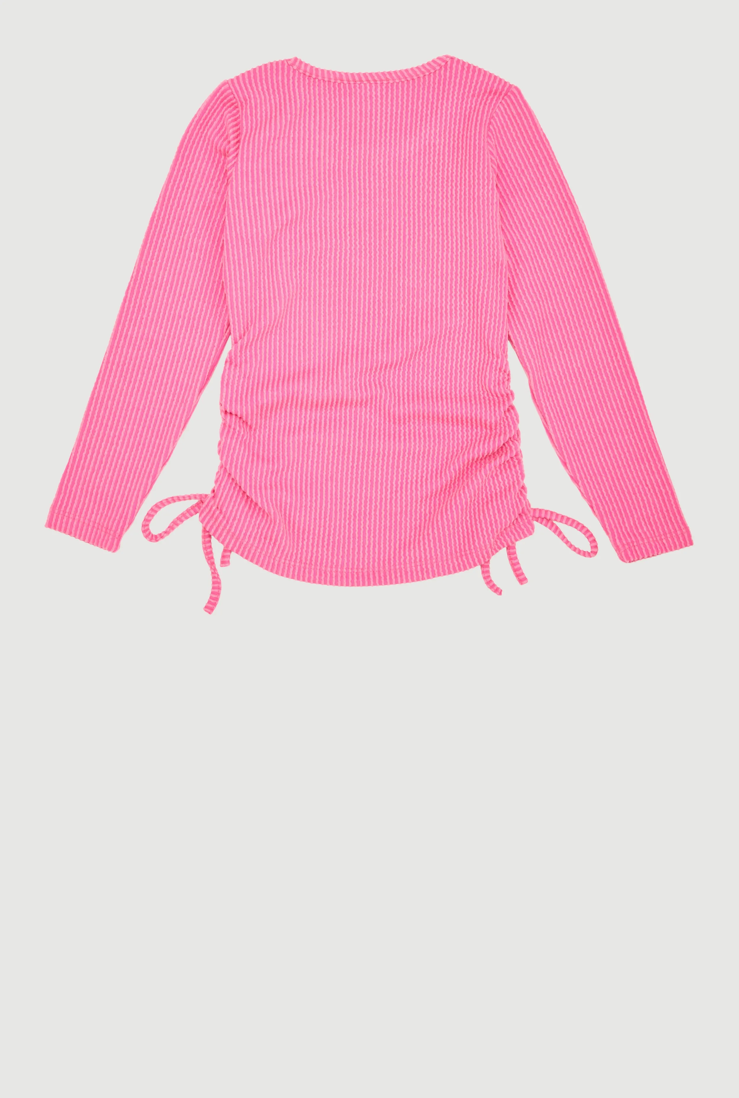 Little Girls Ribbed Knit Top with Removable Cherry Necklace sold by Rainbow product image thumbnail 3