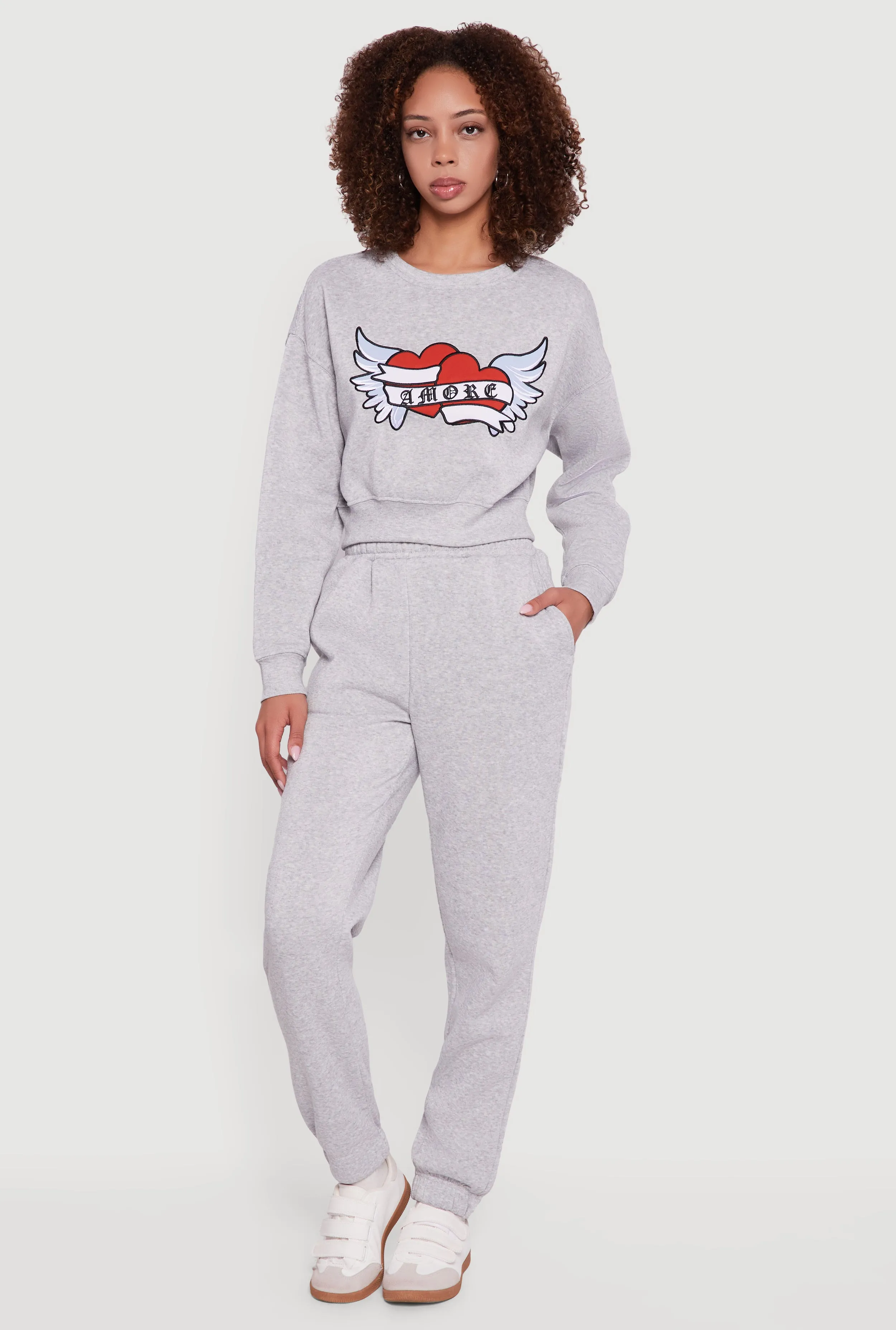 Hidden Drawstring High Waisted Sweatpants sold by Rainbow