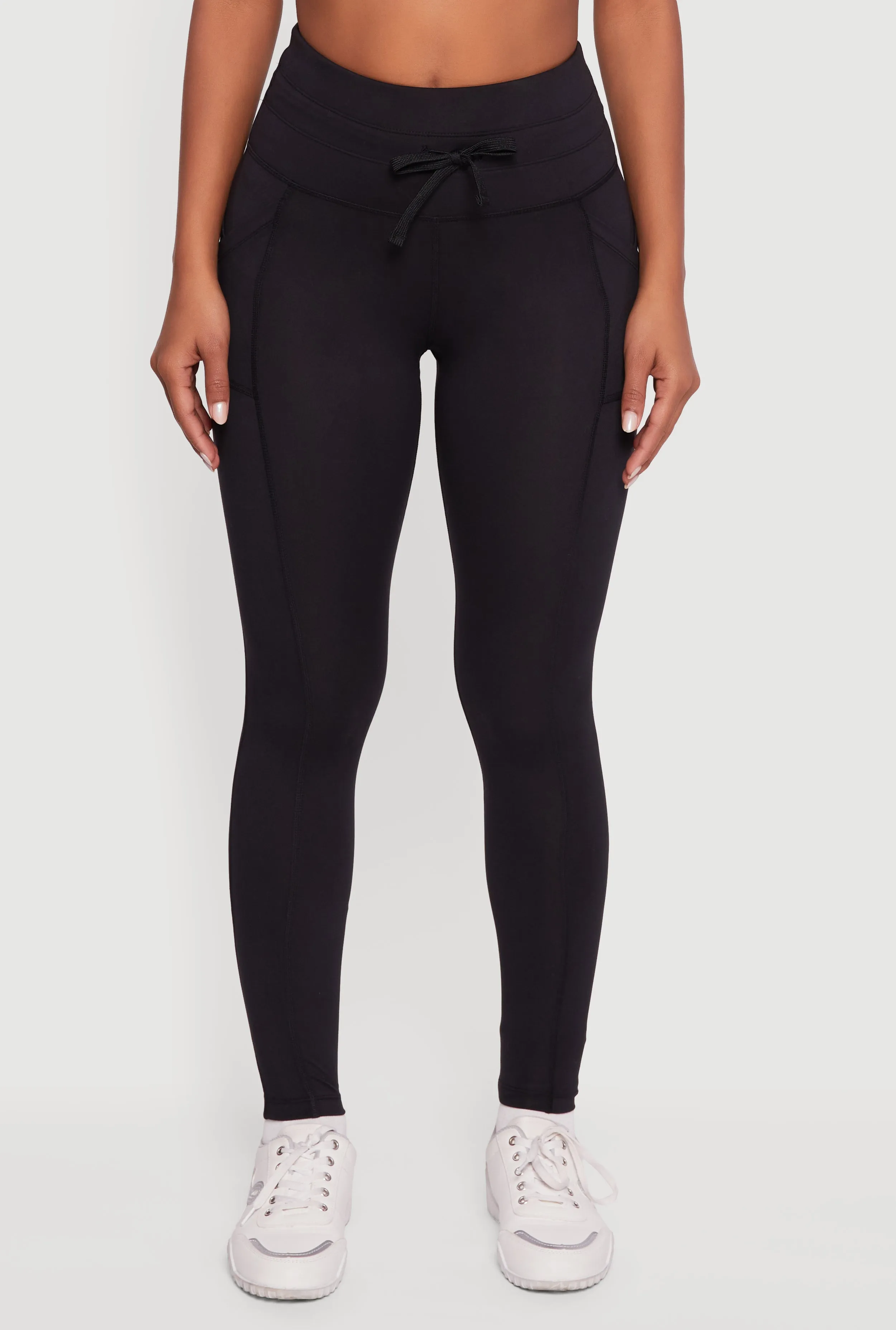 Drawstring Waist Leggings with Cell Phone Pockets sold by Rainbow product image thumbnail 5