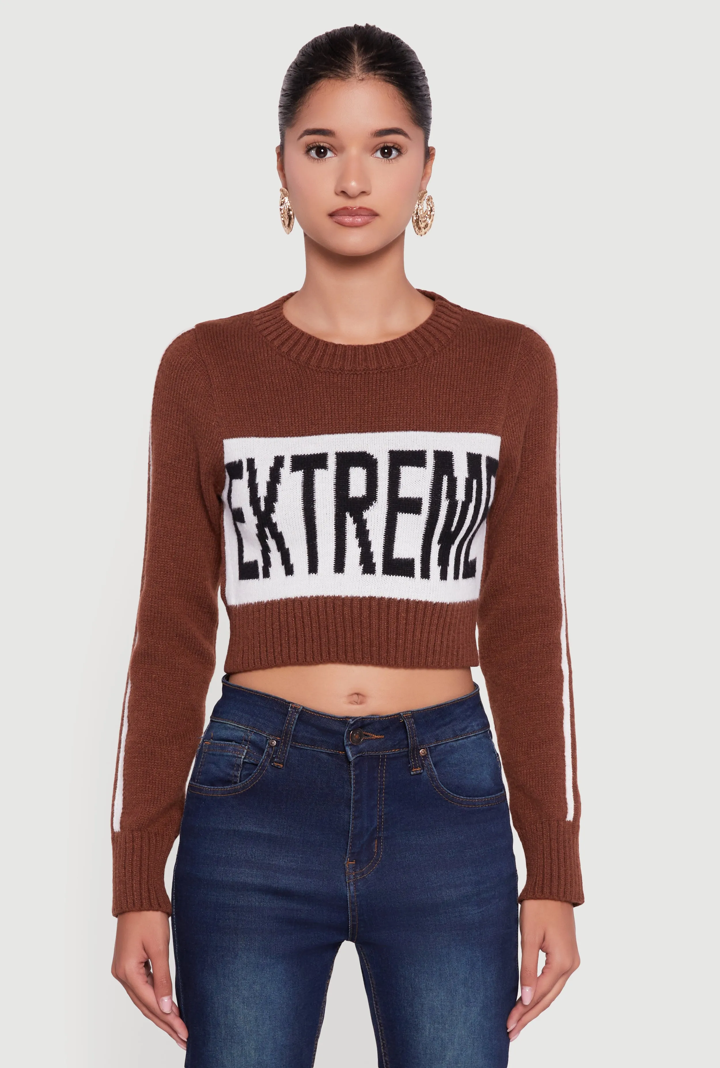 Extreme Graphic Cropped Sweater sold by Rainbow product image thumbnail 2