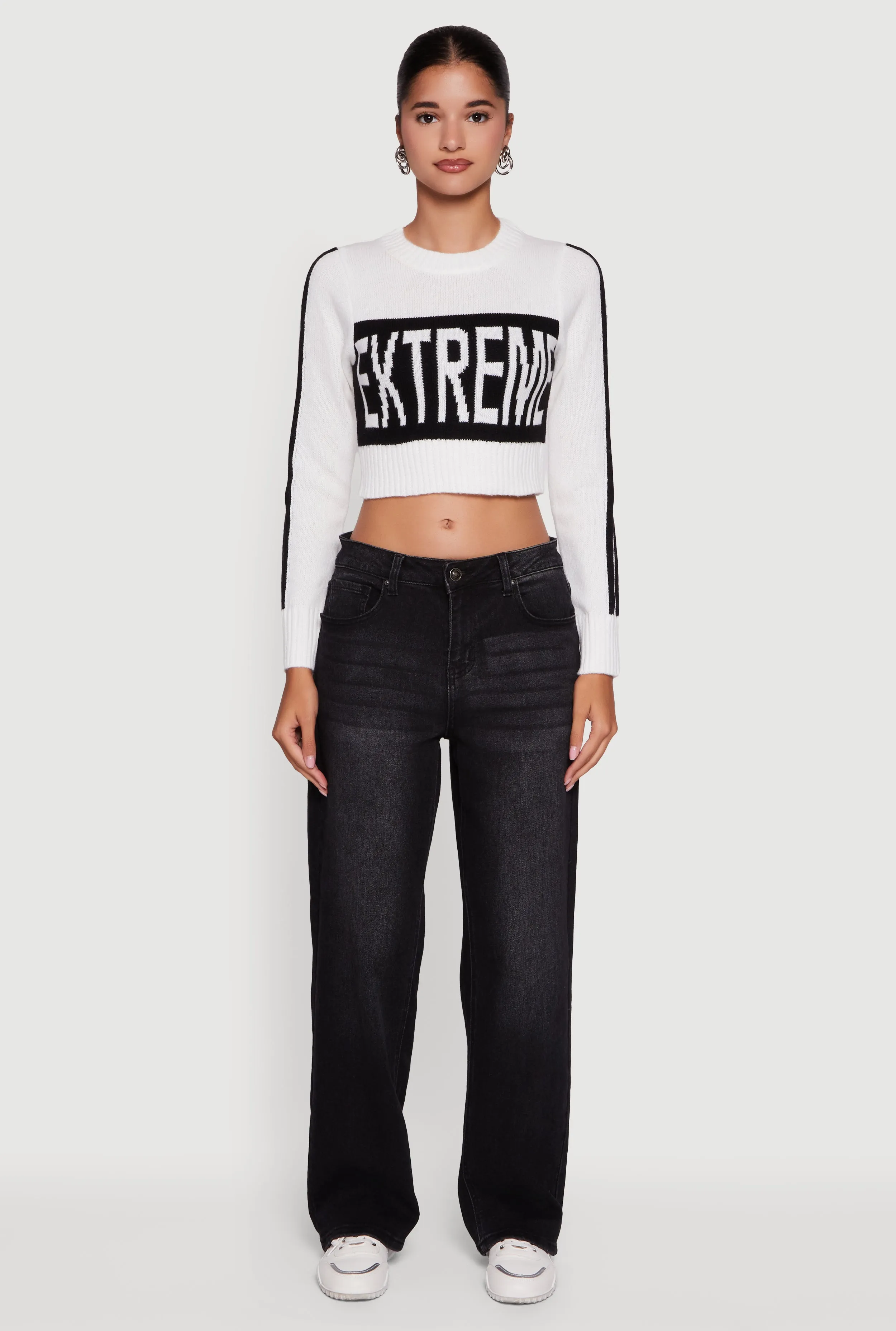 Extreme Graphic Cropped Sweater sold by Rainbow product image thumbnail 3