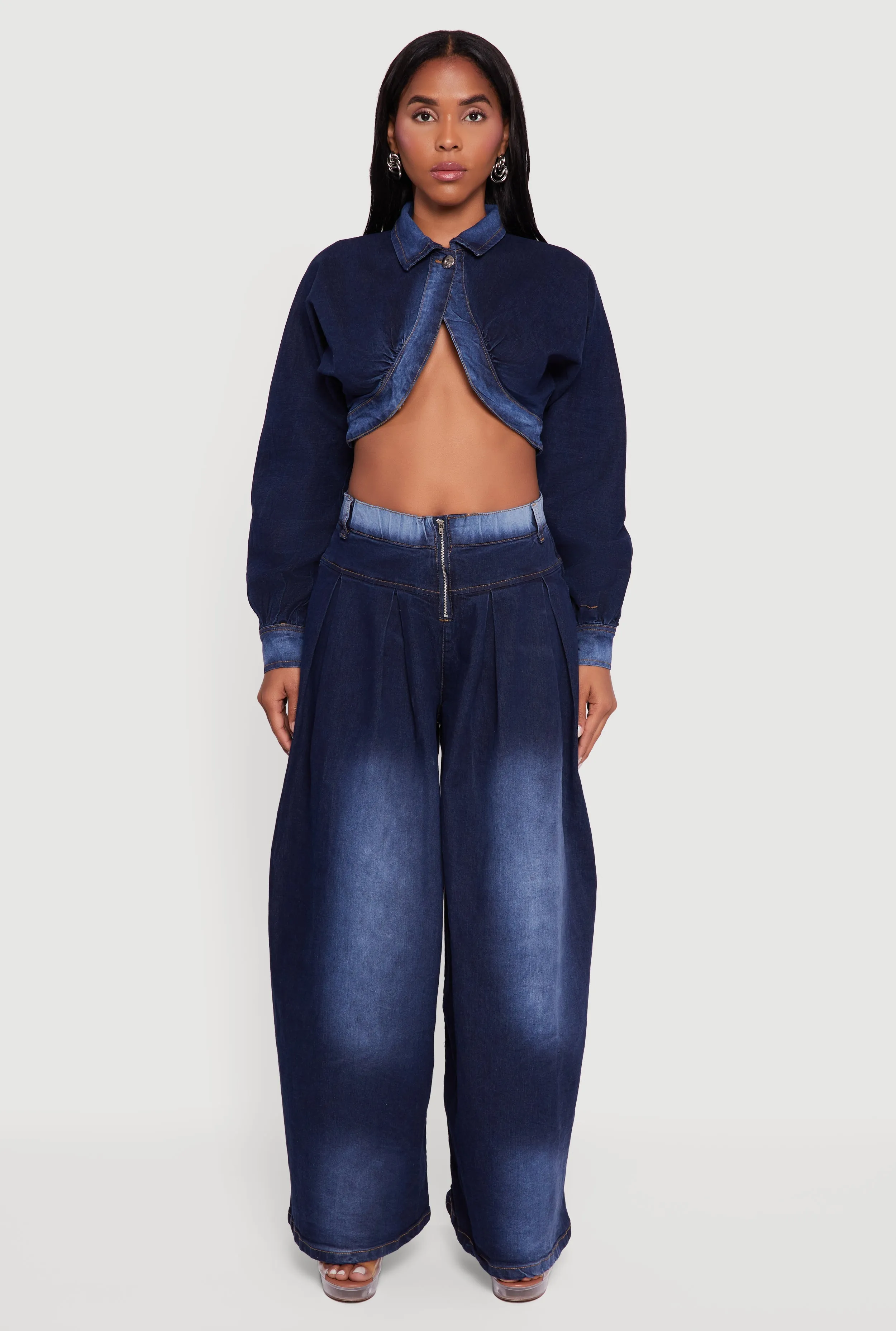 One Button Denim Bolero Jacket sold by Rainbow product image thumbnail 3