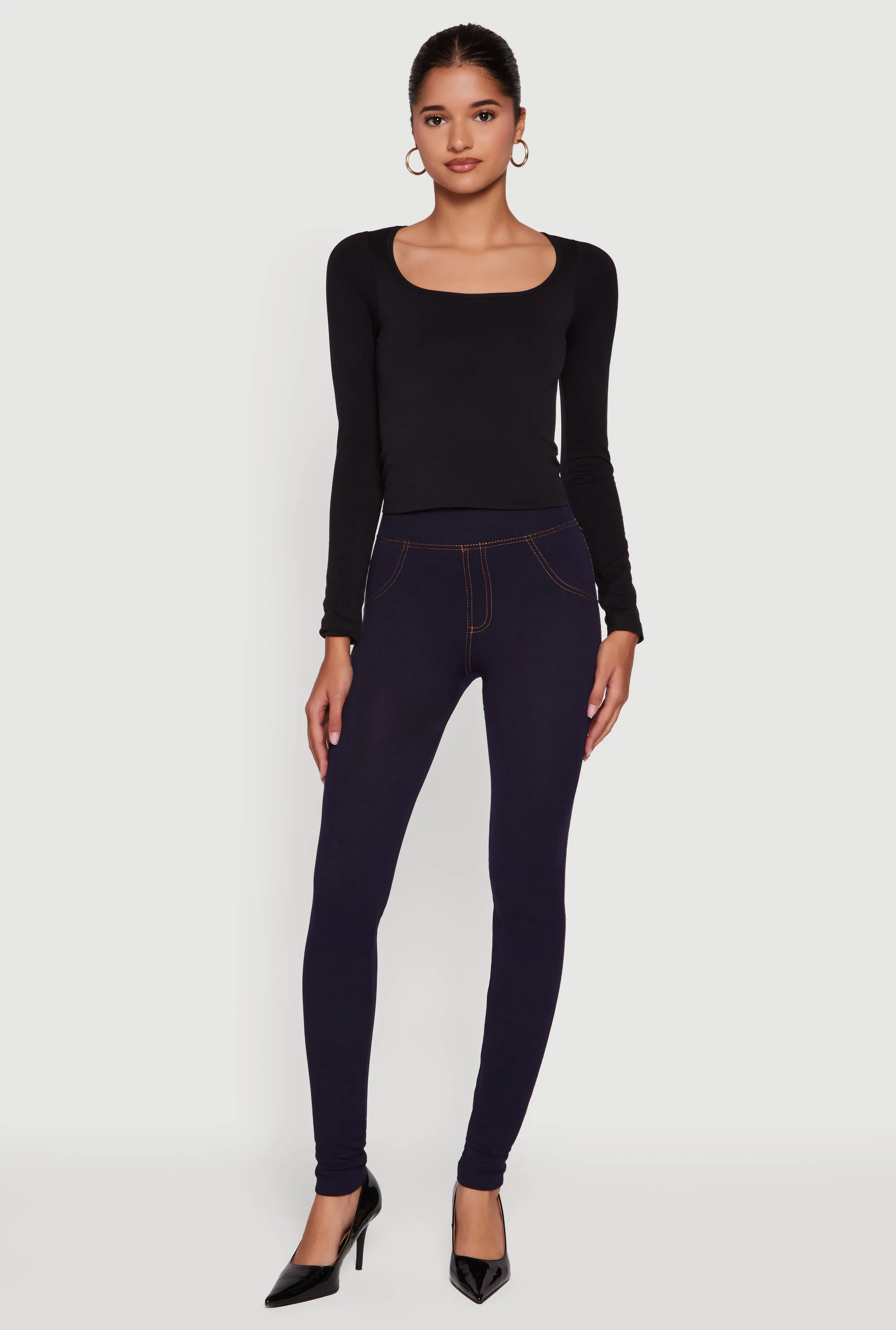 High Waisted Jeggings sold by Rainbow