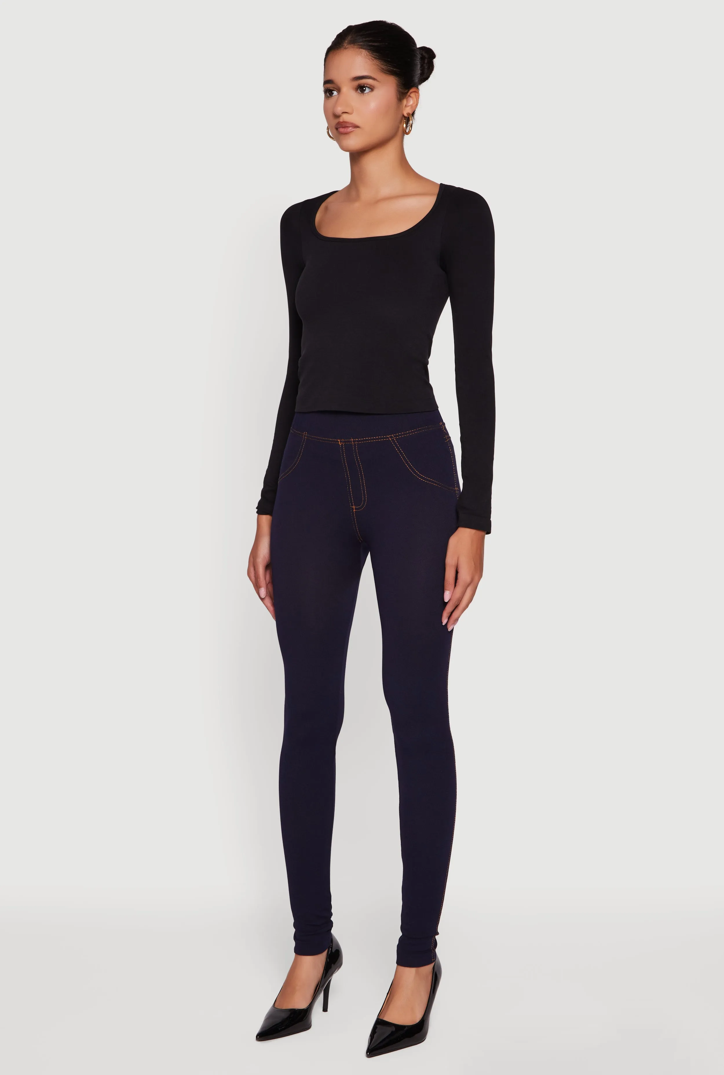 High Waisted Jeggings sold by Rainbow product image thumbnail 3