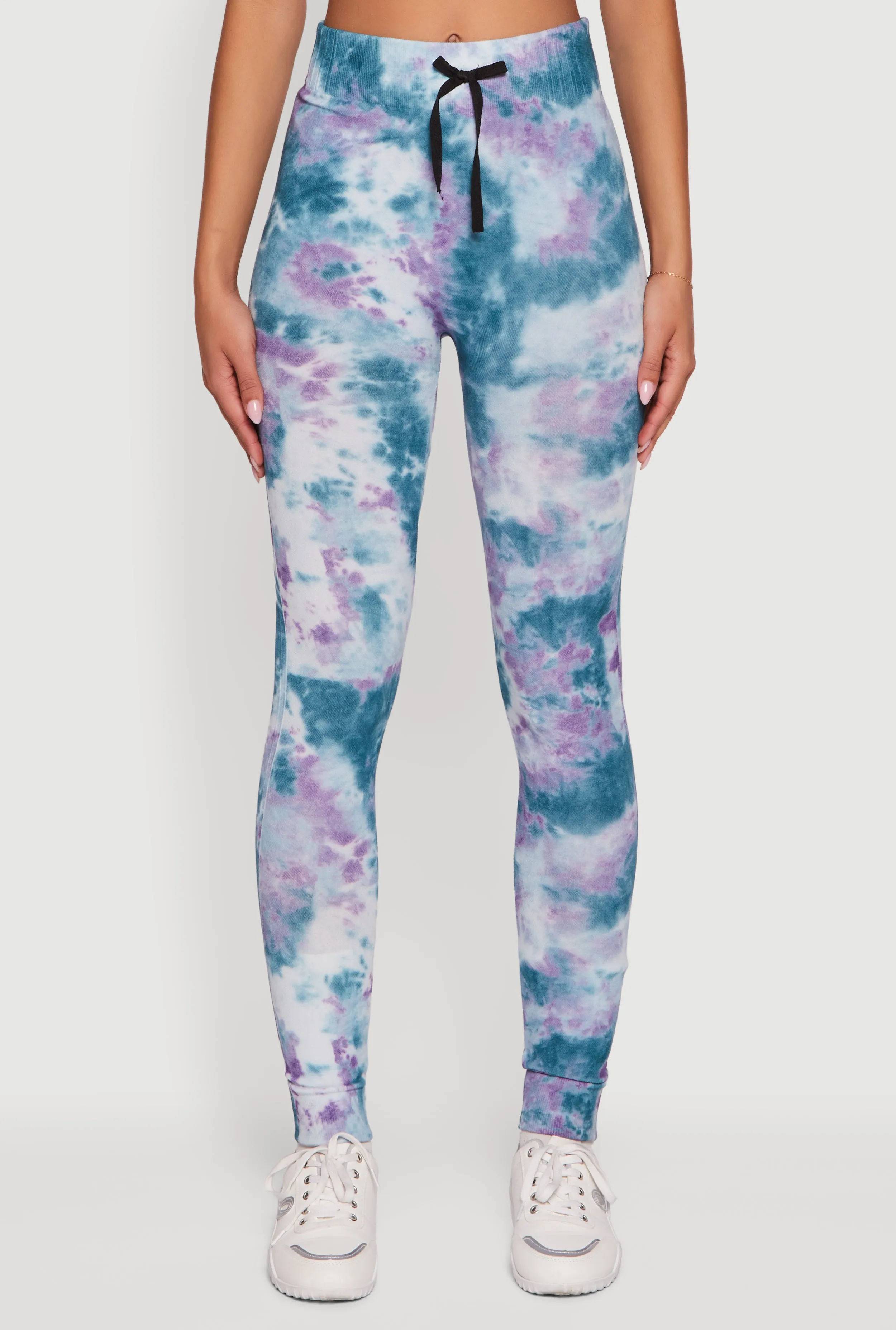 Tie Dye Fleece Lined Leggings sold by Rainbow product image thumbnail 5